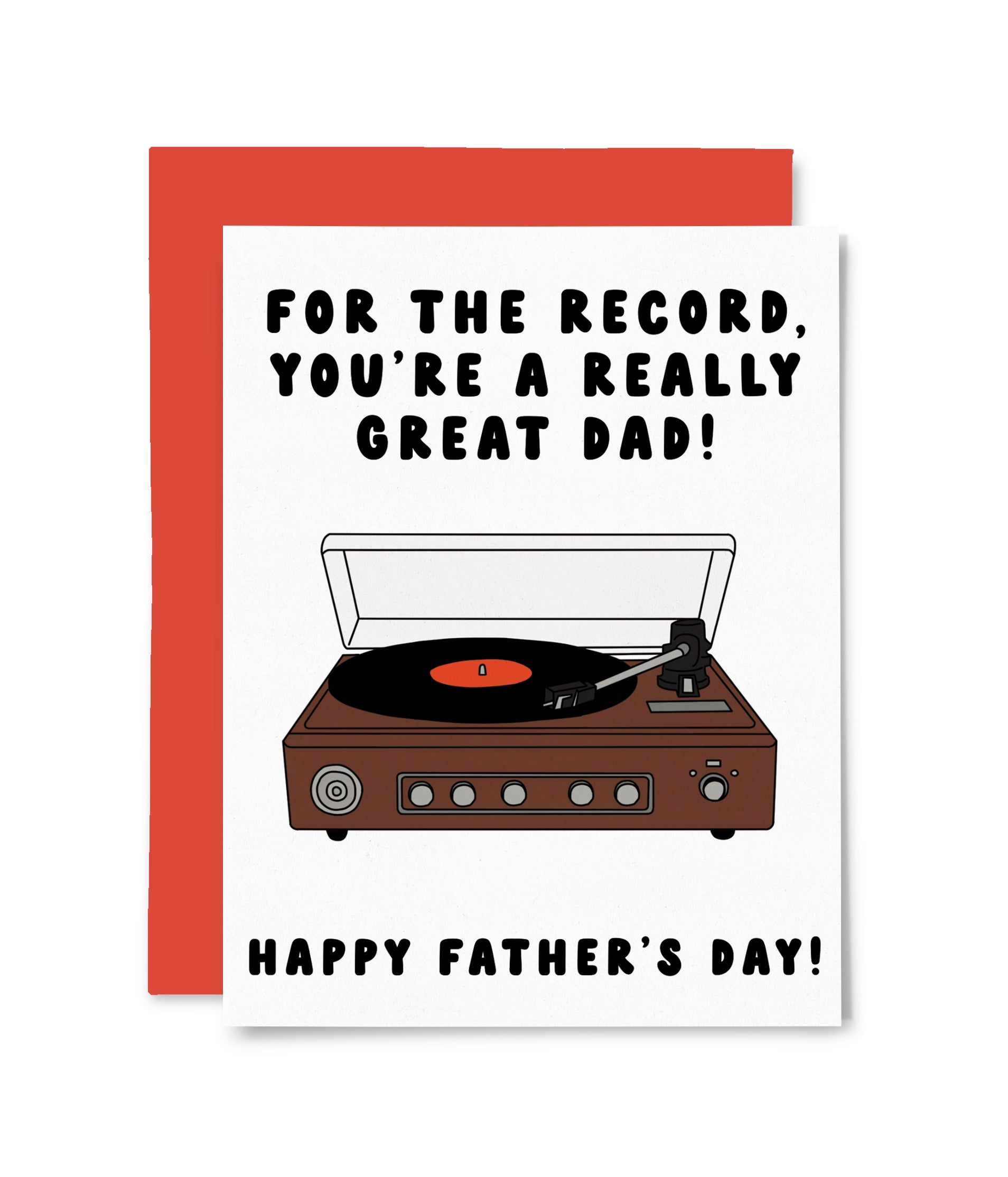 For The Record Father's Day Card
