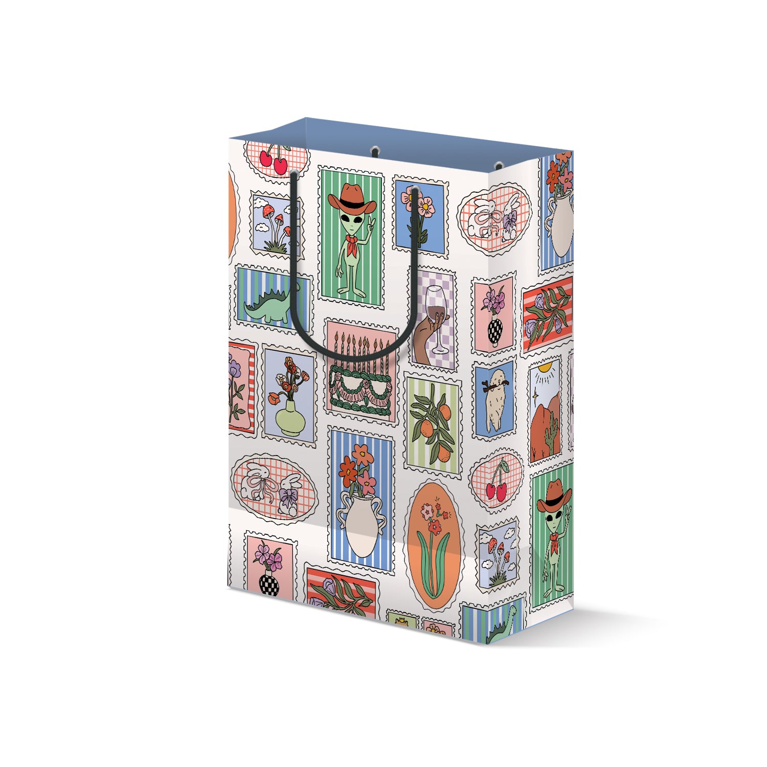 Stamp Print Gift Bag