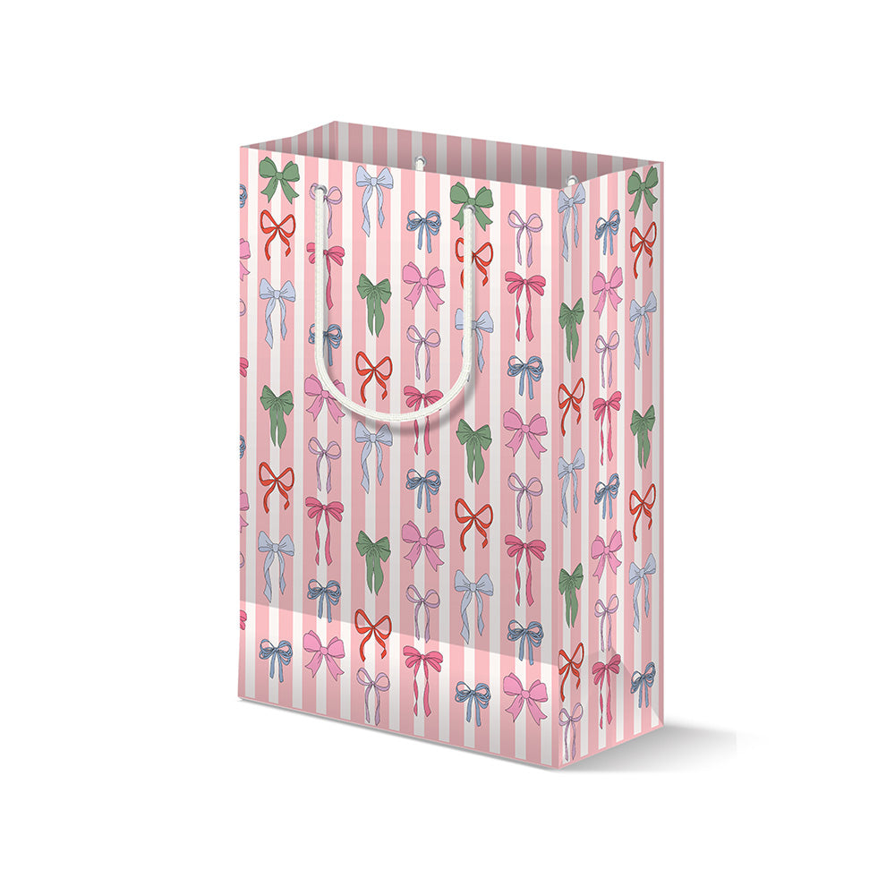 Stripe Bows Gift Bag