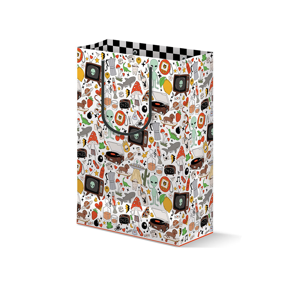 Retro Print Gift Bag