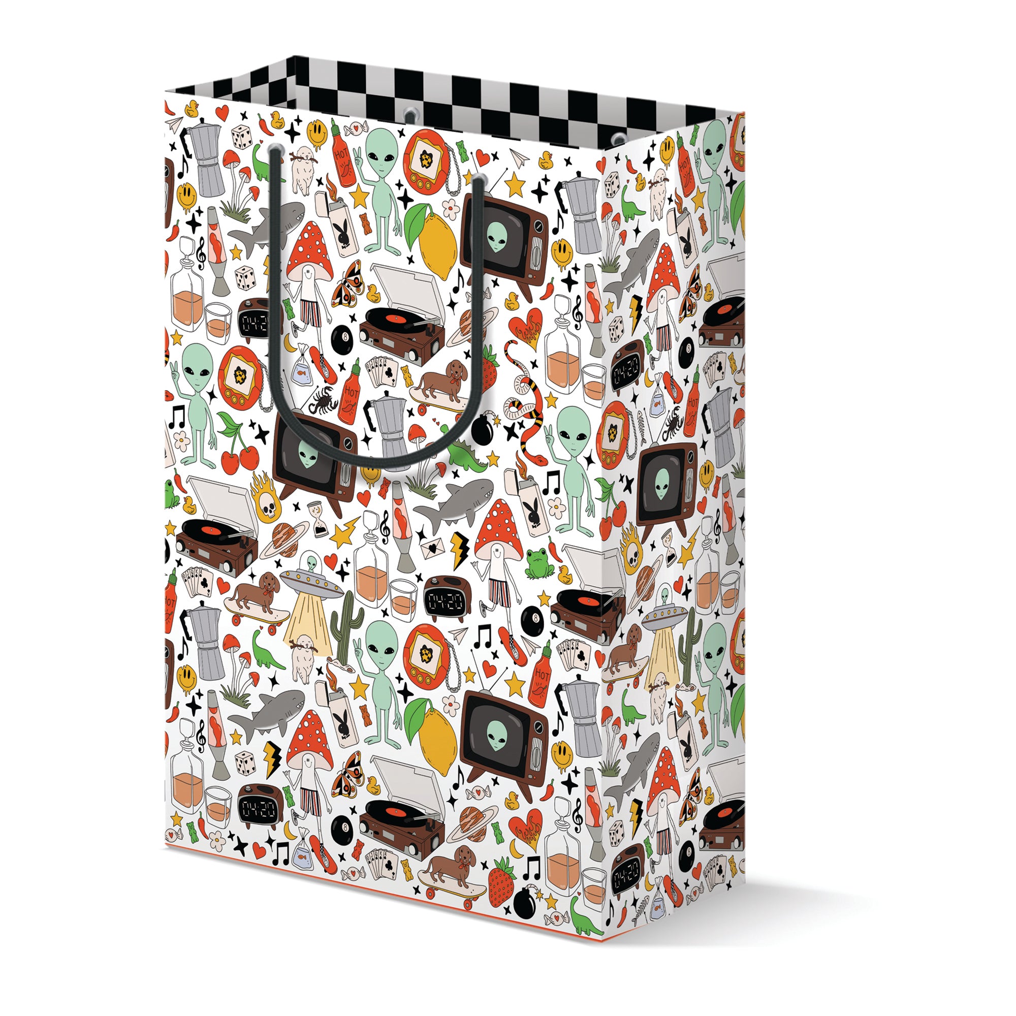 Retro Print Gift Bag