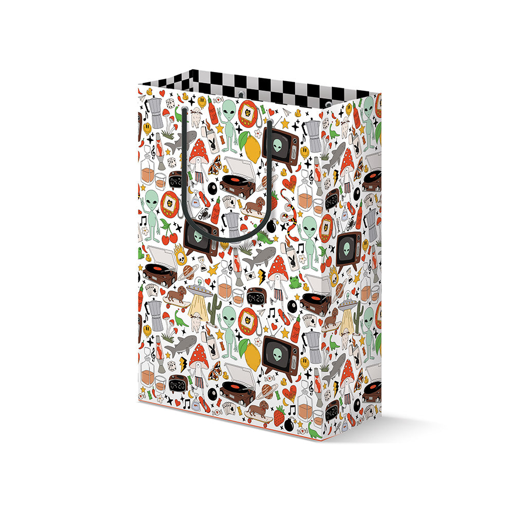 Retro Print Gift Bag