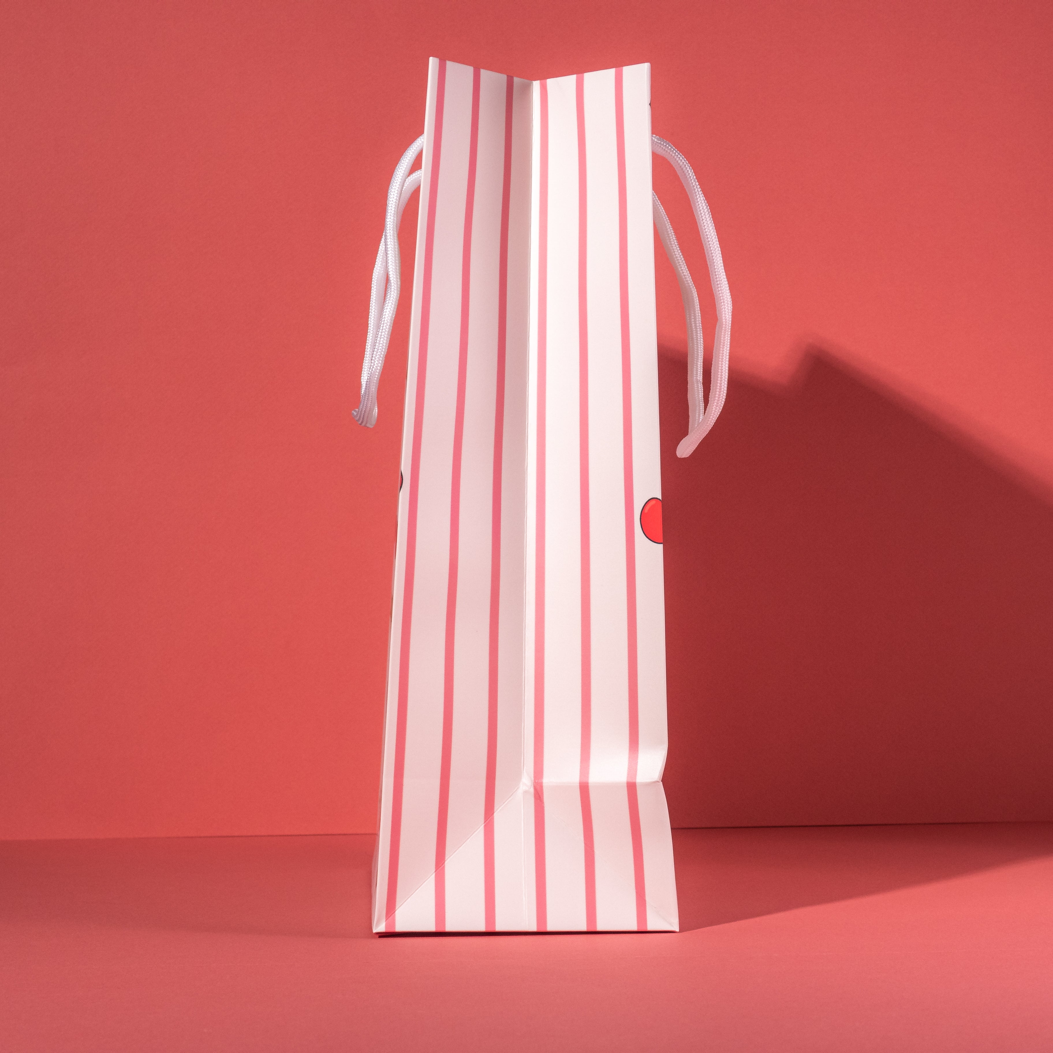 Cherry Stripes Gift Bag