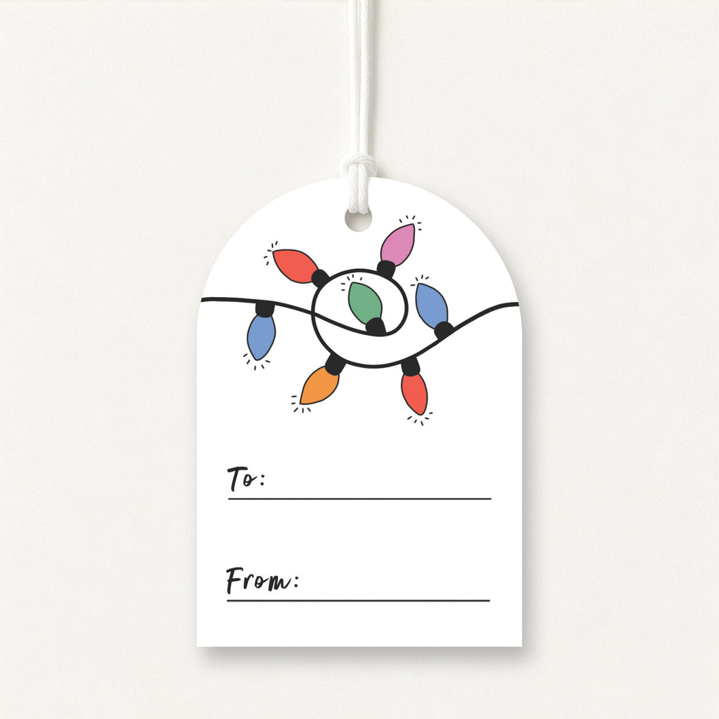 Christmas Stocking Gift Tags – Arch Shape, Pack of 10