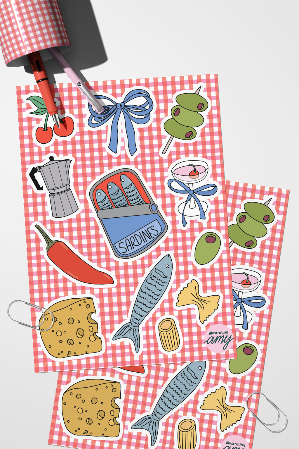 Girl Dinner Sticker Sheets