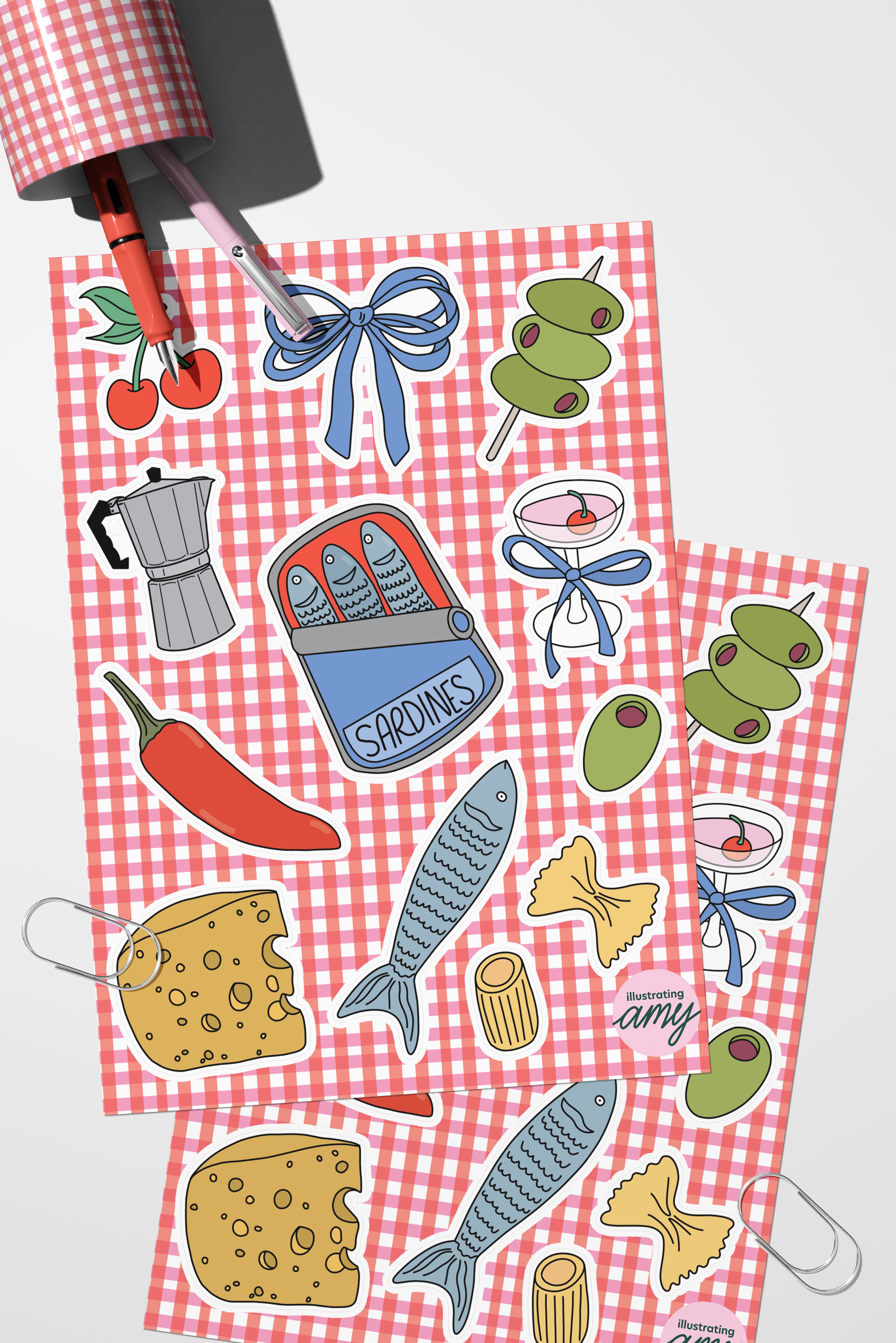 Girl Dinner Sticker Sheets