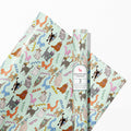 Birthday Cats Gift Wrap 3 Sheets Rolled