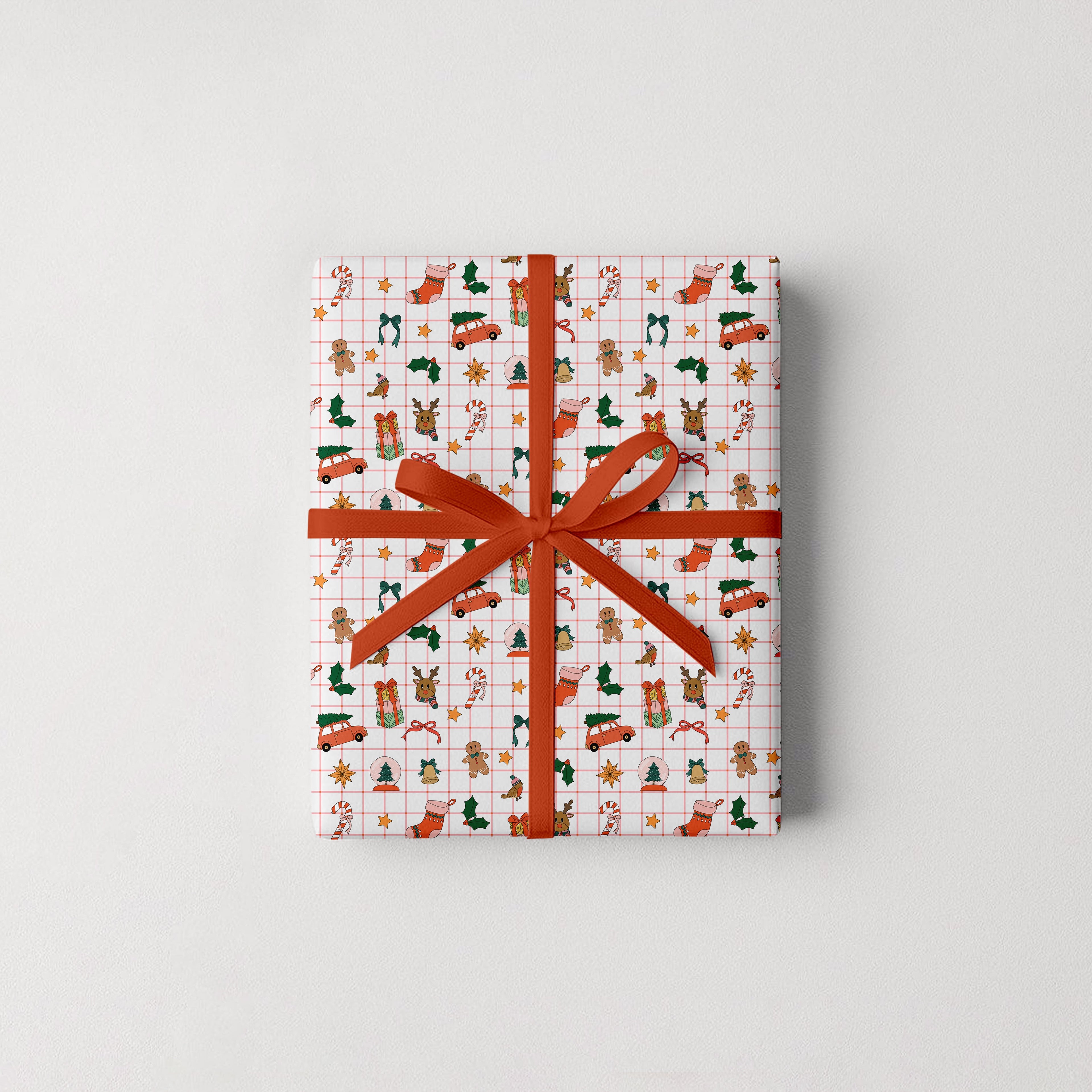 Christmas Icons Gift Wrap Rolls