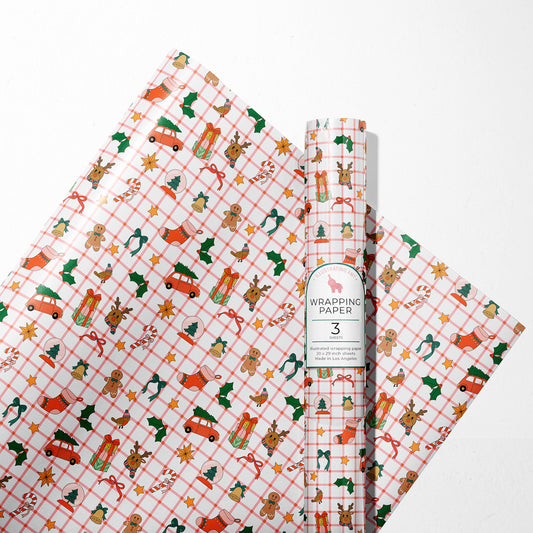 Christmas Icons Gift Wrap Rolls