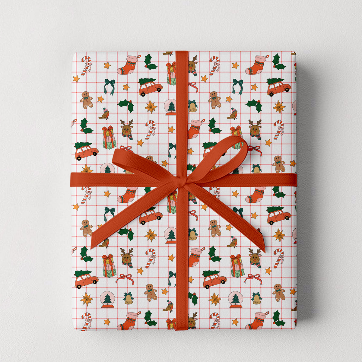Christmas Icons Wrapping Paper - 3 Sheets per Roll