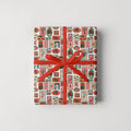 Holiday Stamp Print Gift Wrap Rolls
