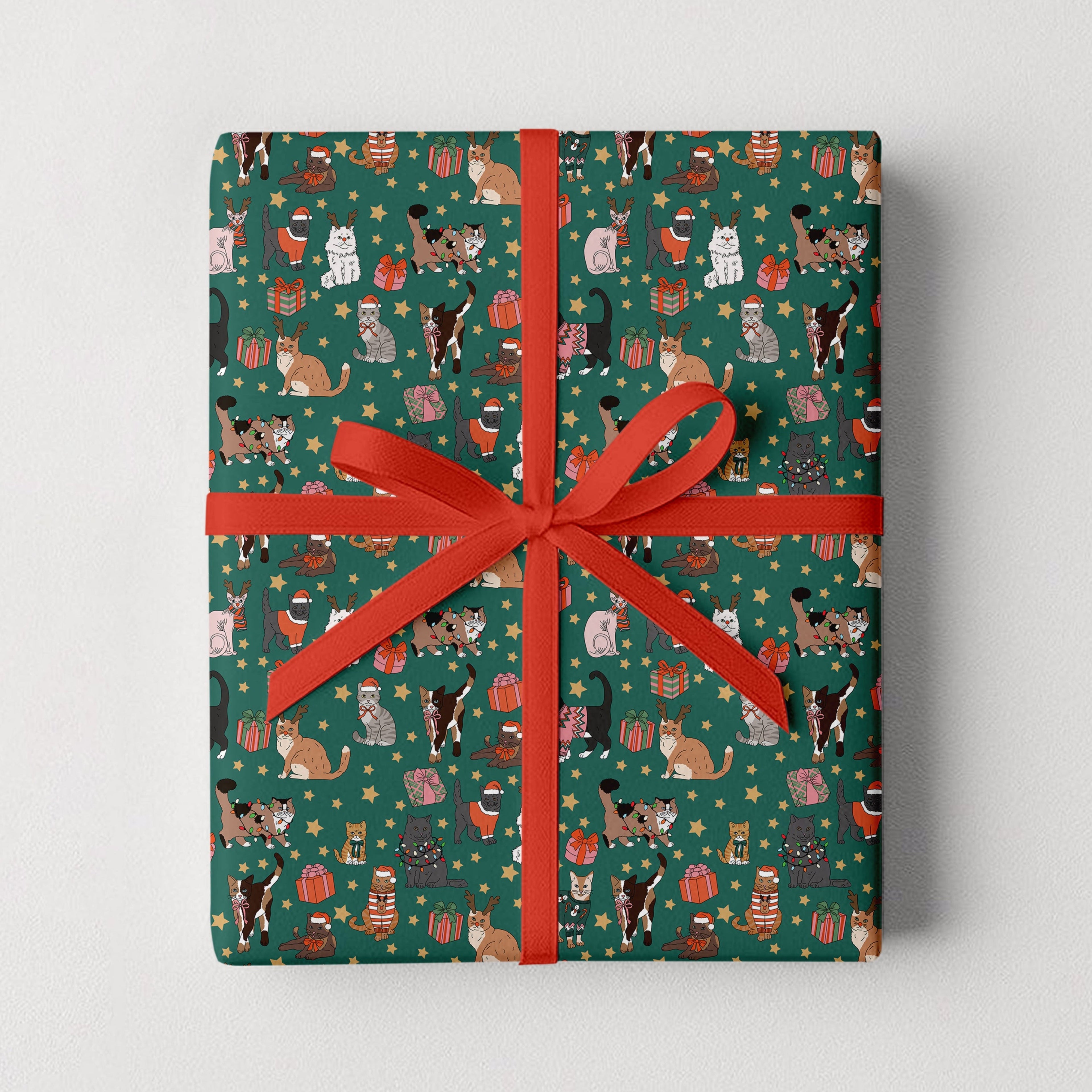Holiday Cats Gift Wrap Rolls