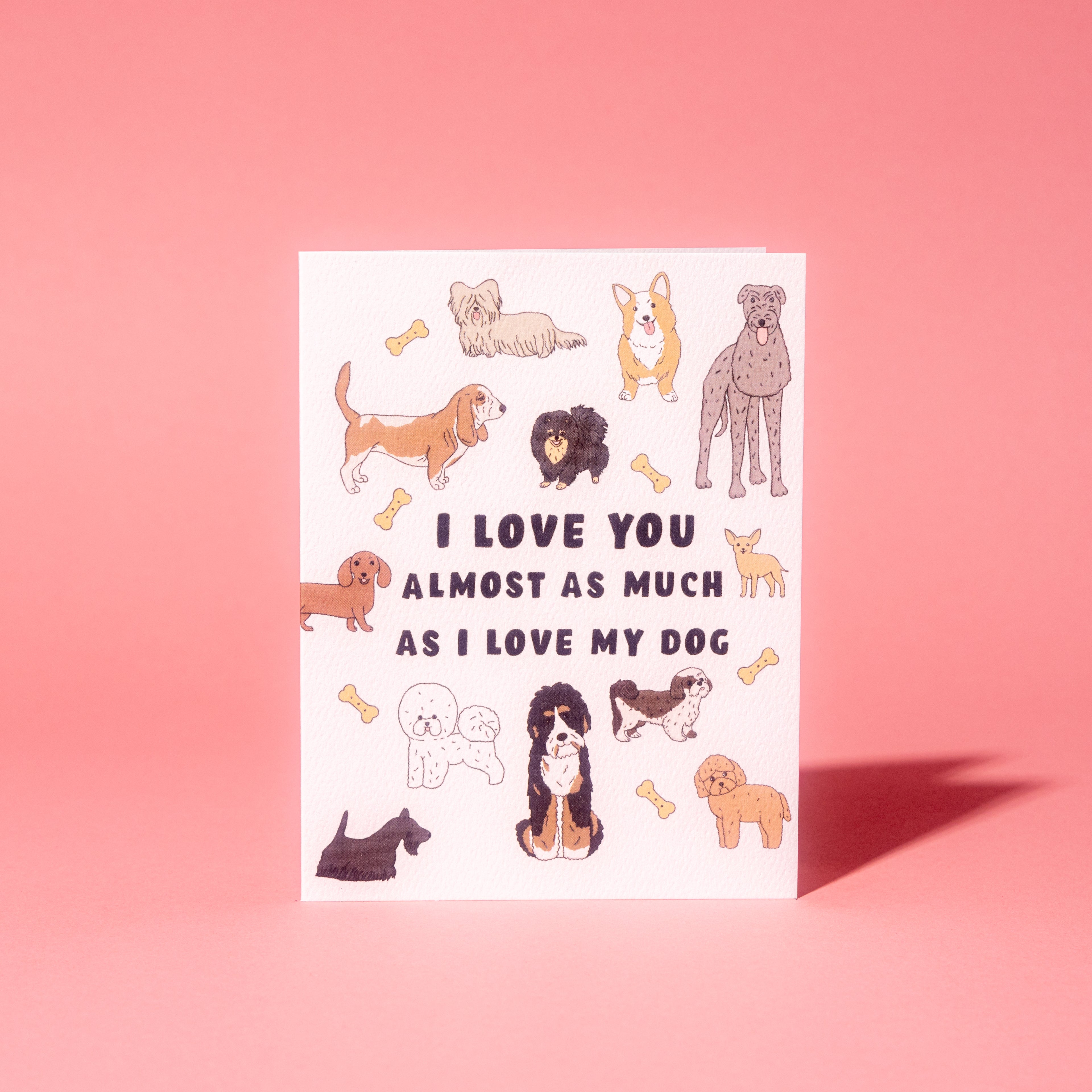 Love My Dog Greeting Card