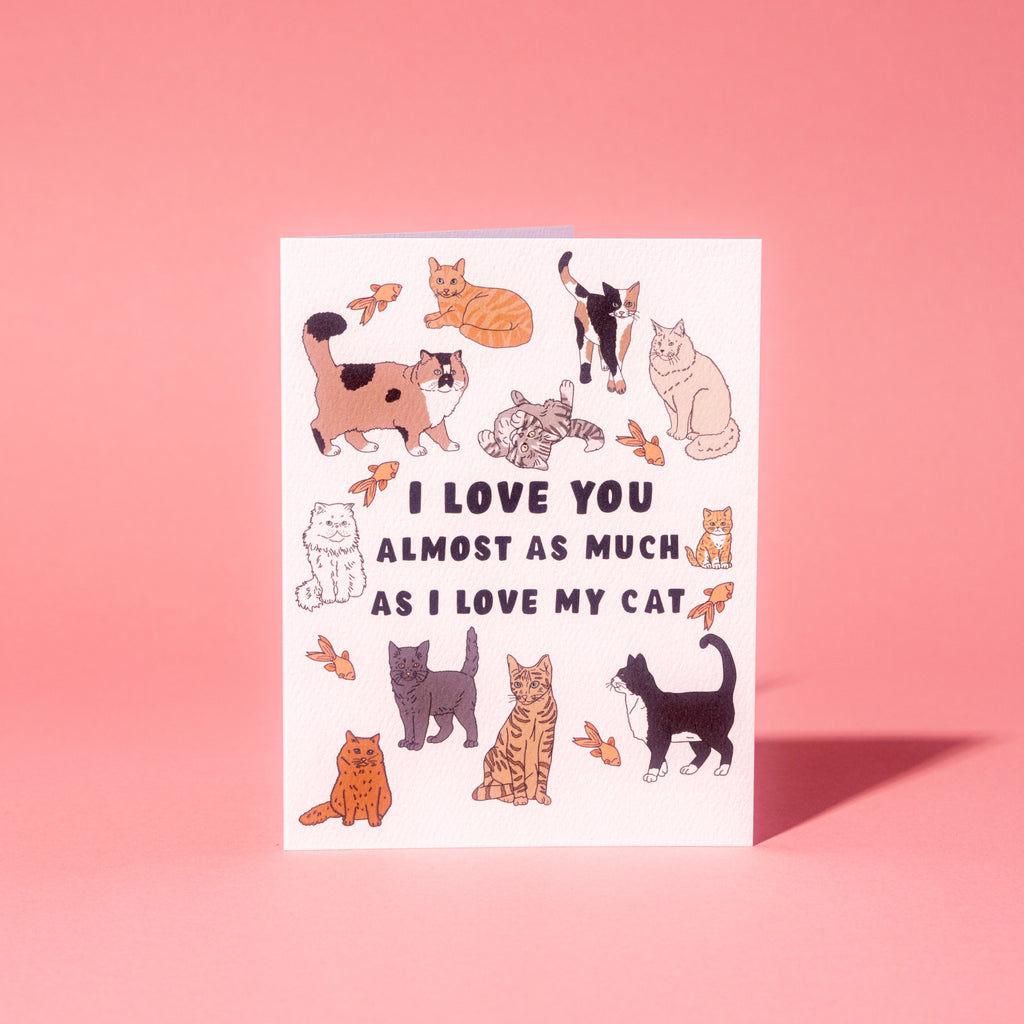 Love My Cat Greeting Card