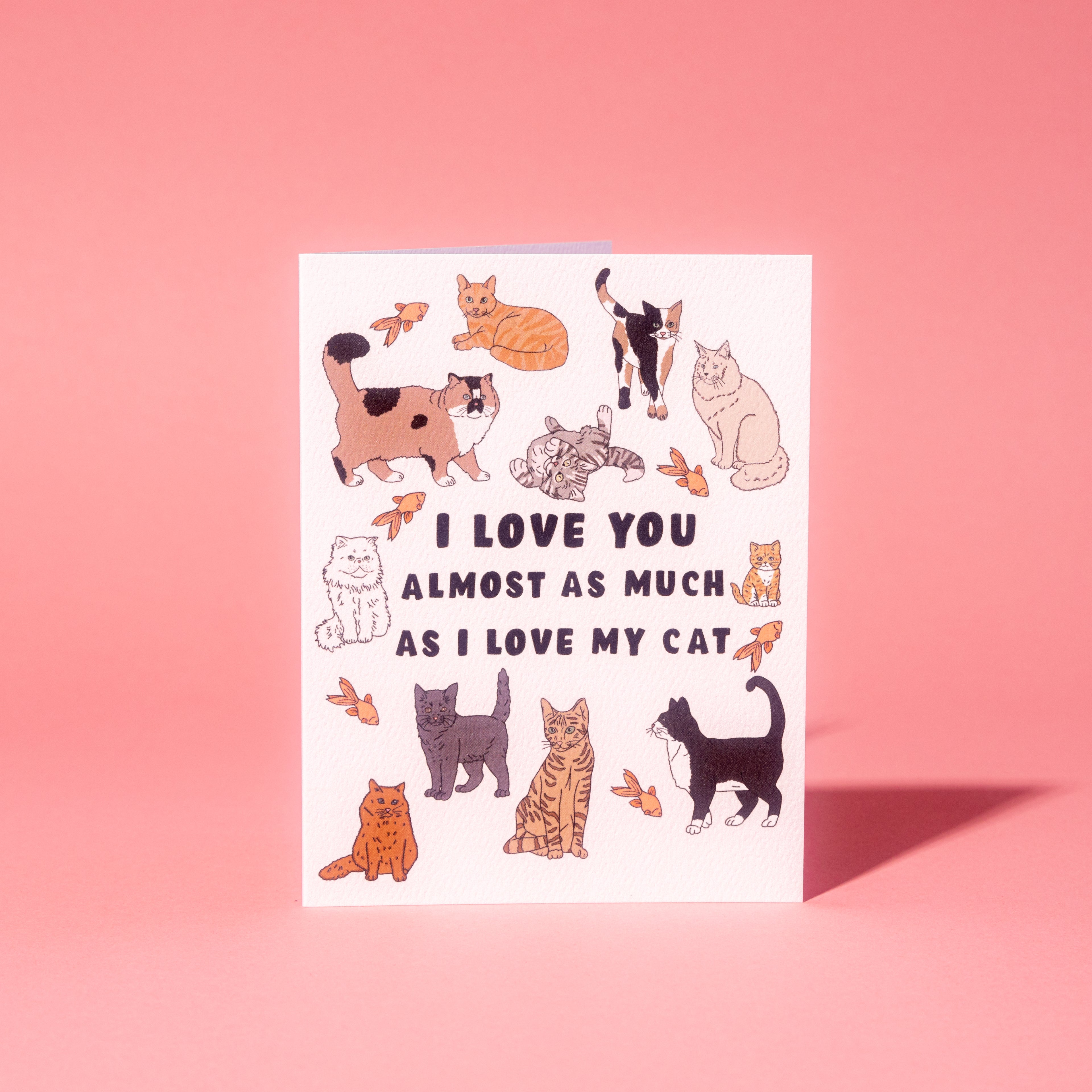 Love My Cat Greeting Card