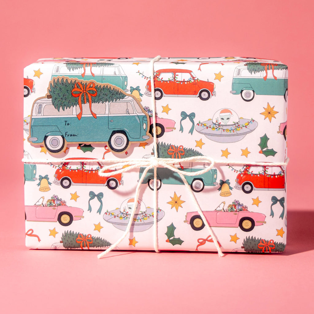 Holiday Bus Sticker Tags - Pack of 10