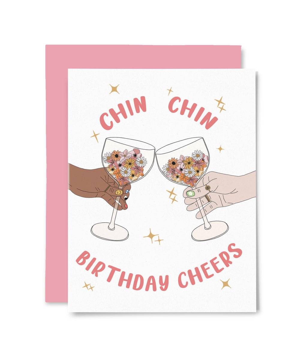 Chin Chin Greeting Card