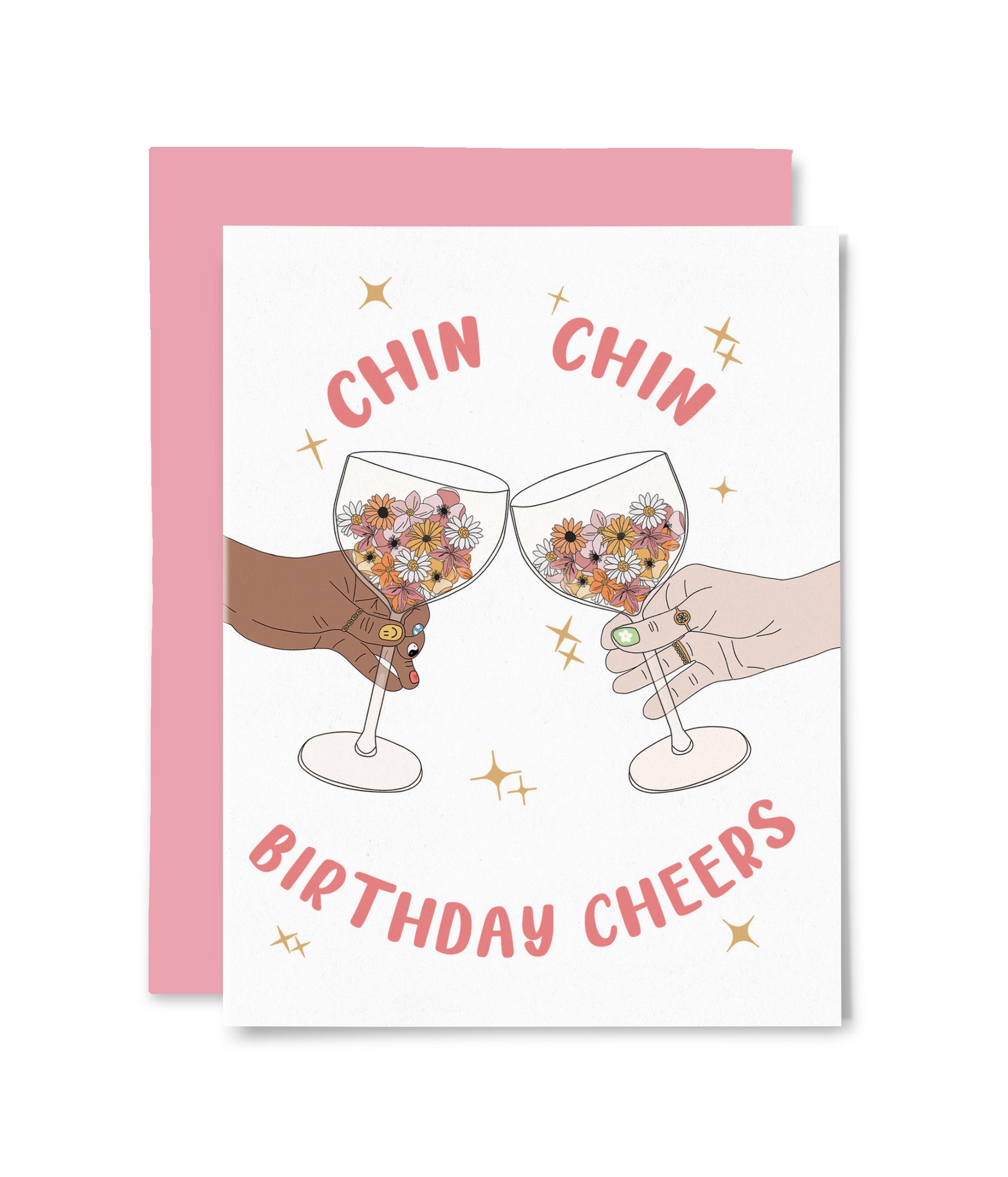 Chin Chin Greeting Card