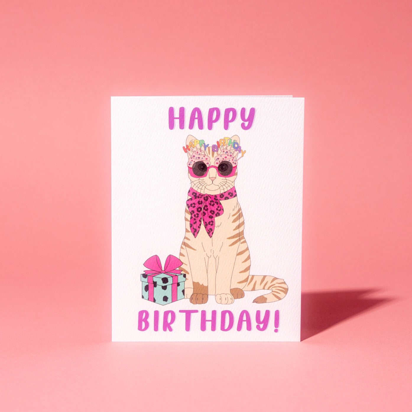 Birthday Cat Greeting Card