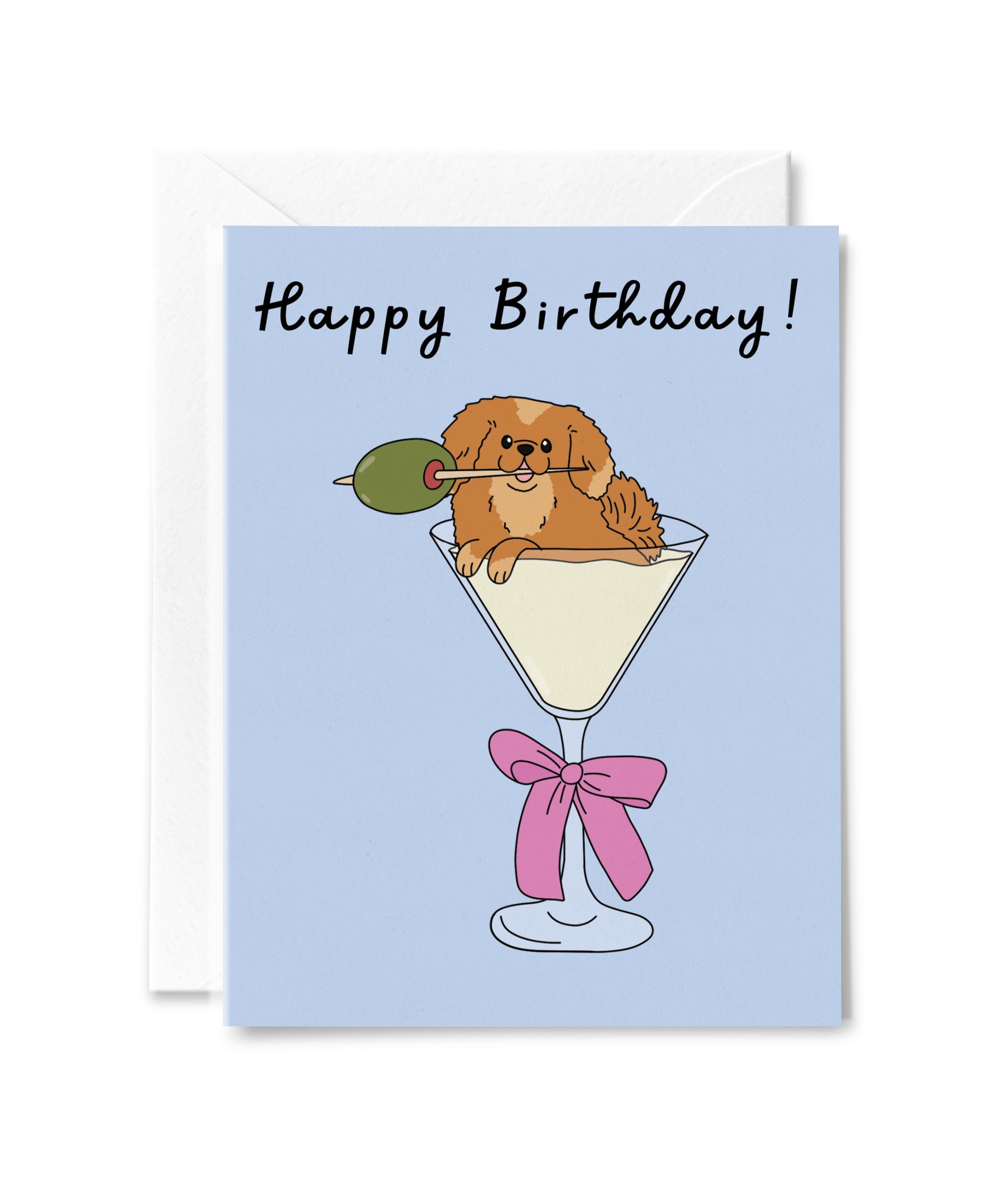 Pup-tini Birthday Card