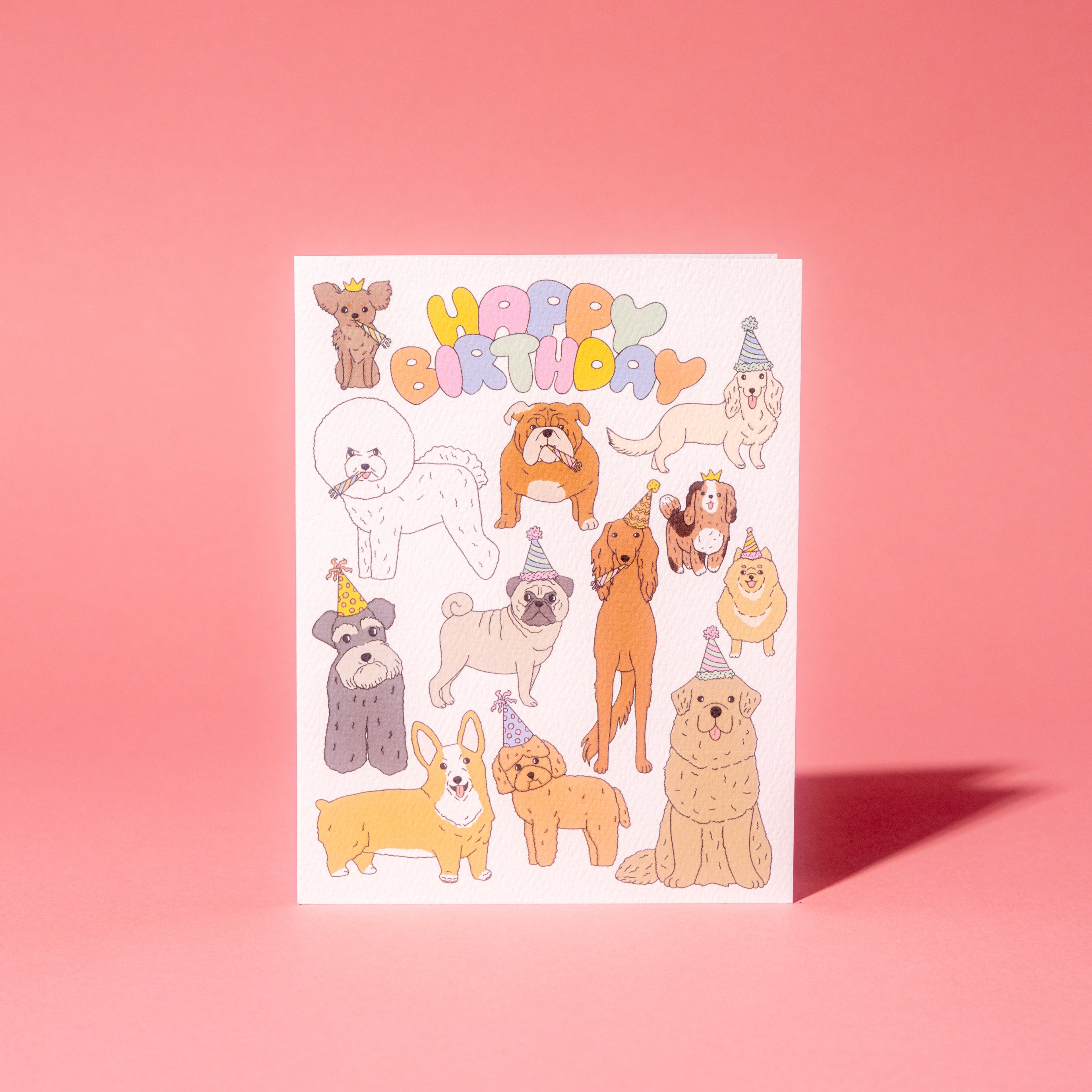 Party Dogs Birthday Greeting Card