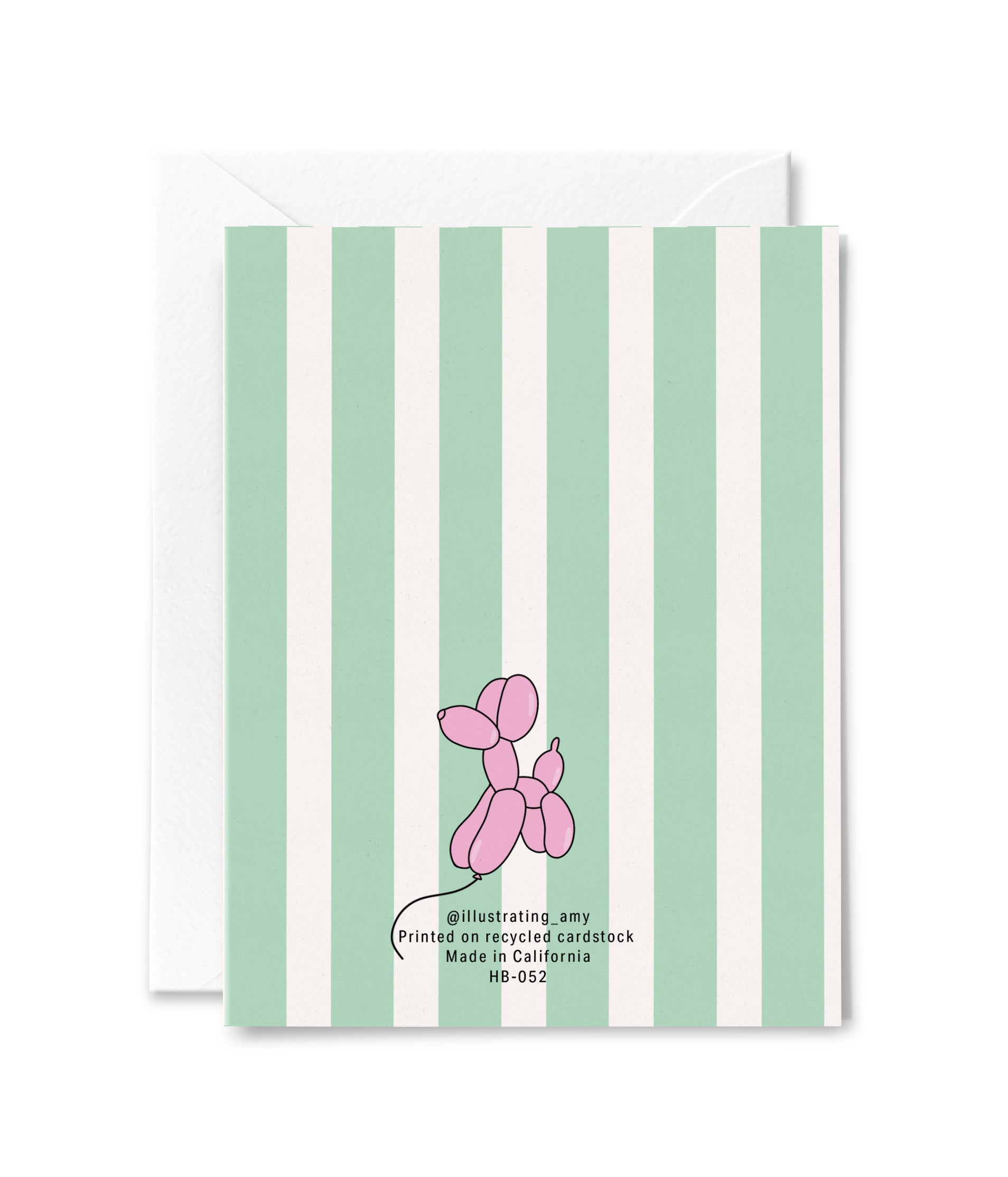 Birthday Dog Balloons Greeting Card