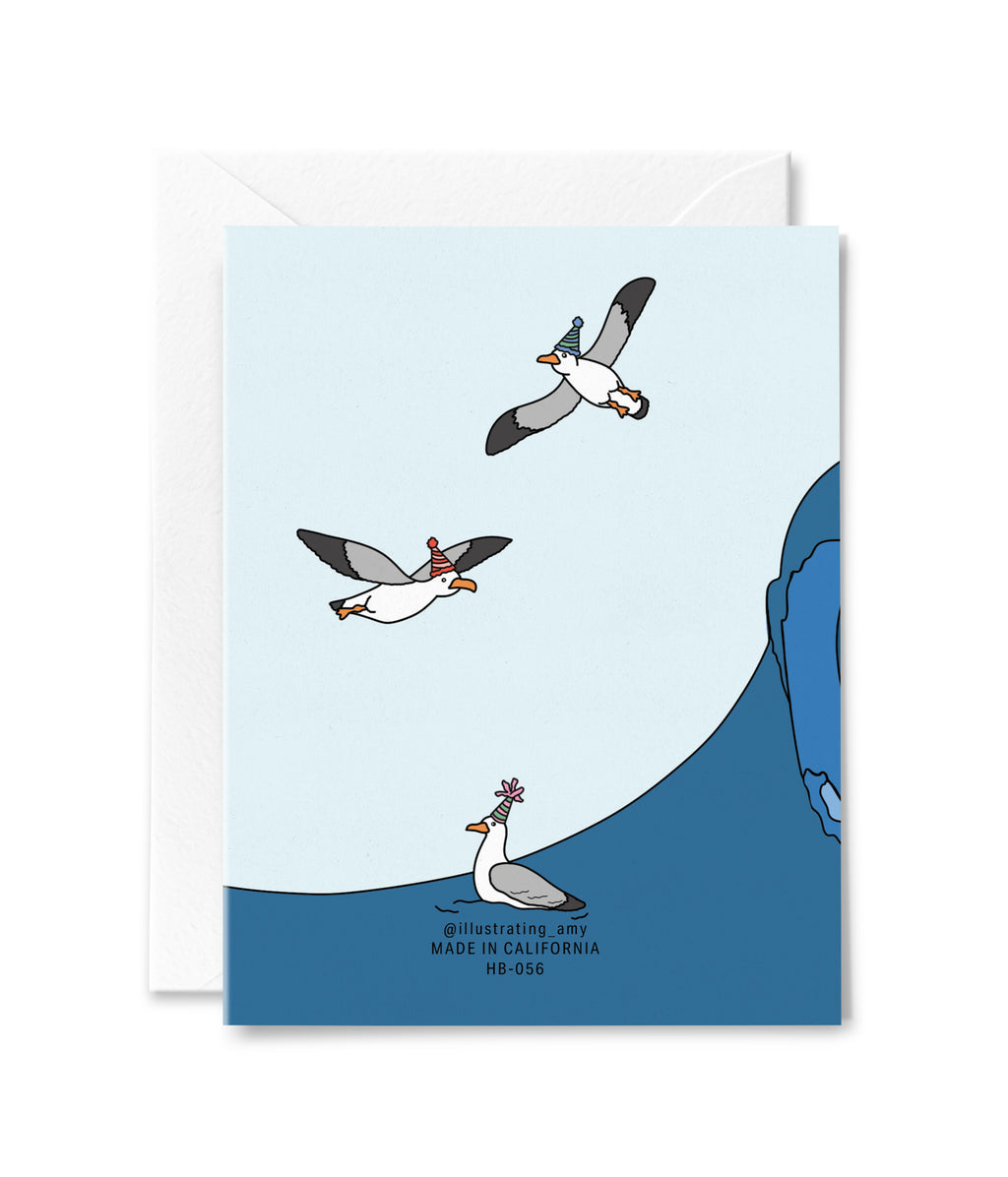 Surfing Dogs Birthday Card