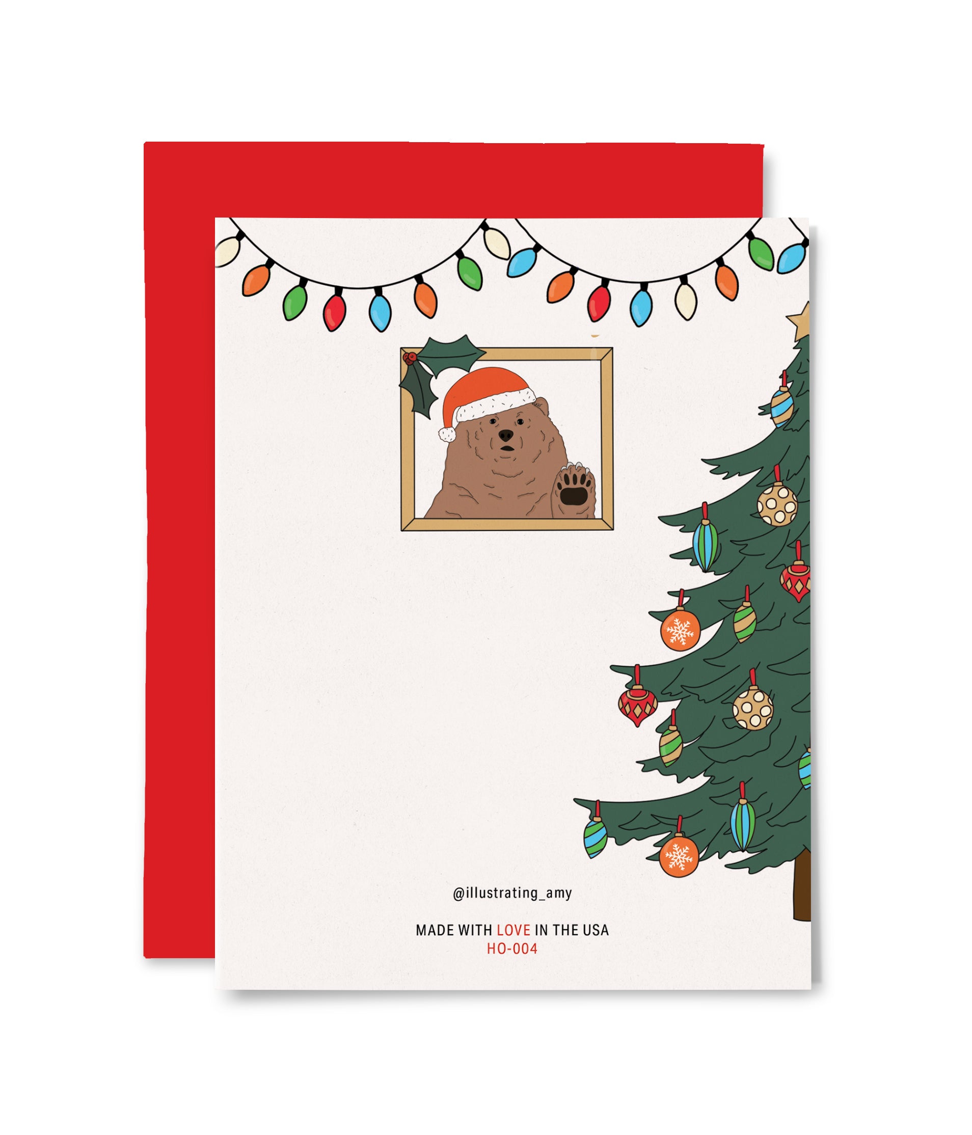 Merry Christmas Fireplace Boxed Notes