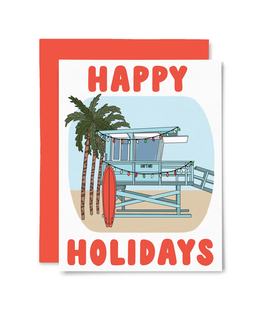 Coastal Christmas Holiday Card