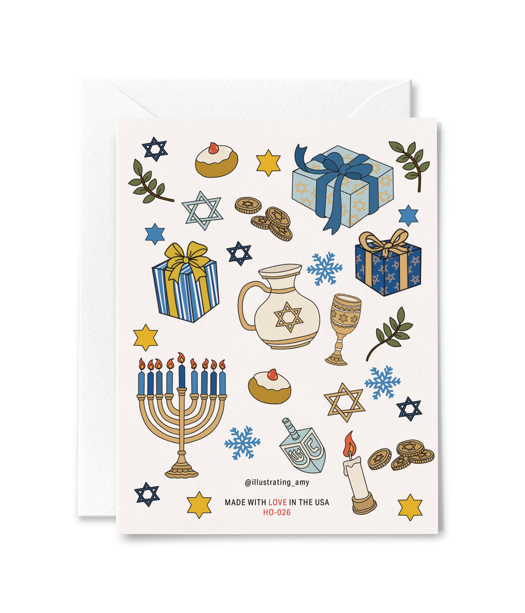 Happy Hanukkah Greeting Card