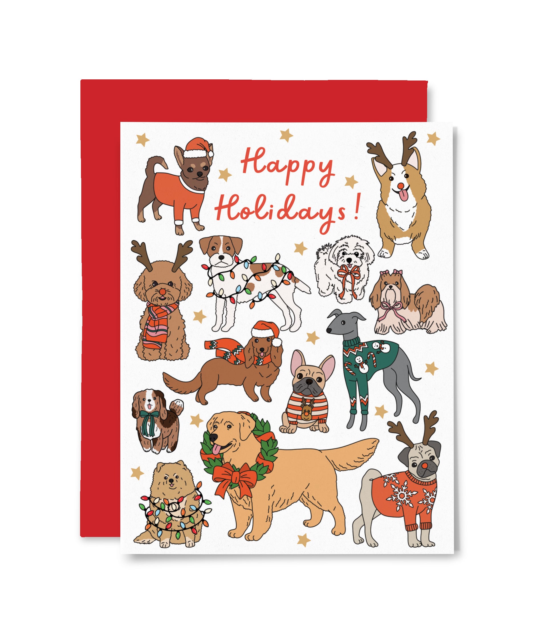 Holiday Dogs Card