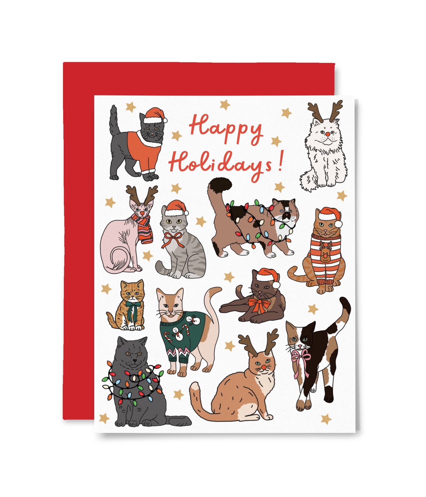 Holiday Cats Boxed Notes