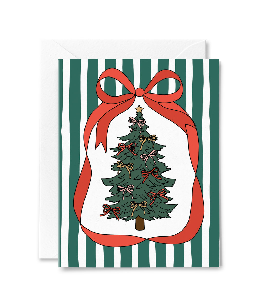 Festive Bow & Tree Card