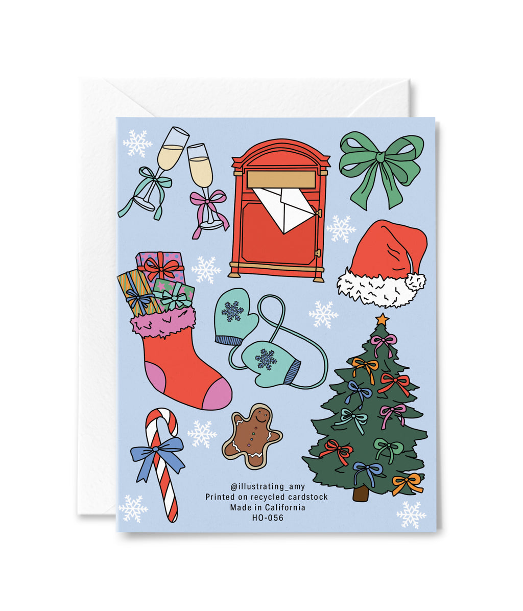 Merry & Bright Christmas Greeting Card