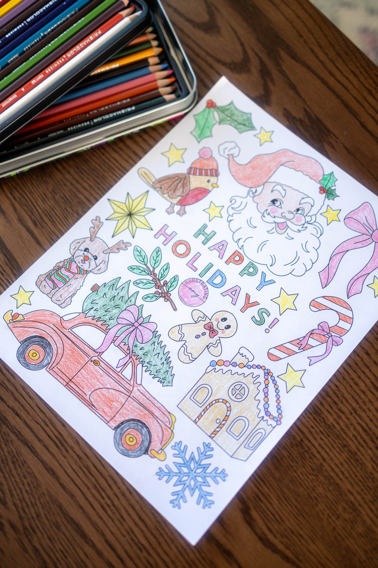 Christmas Coloring Sheet – Printable Holiday Art
