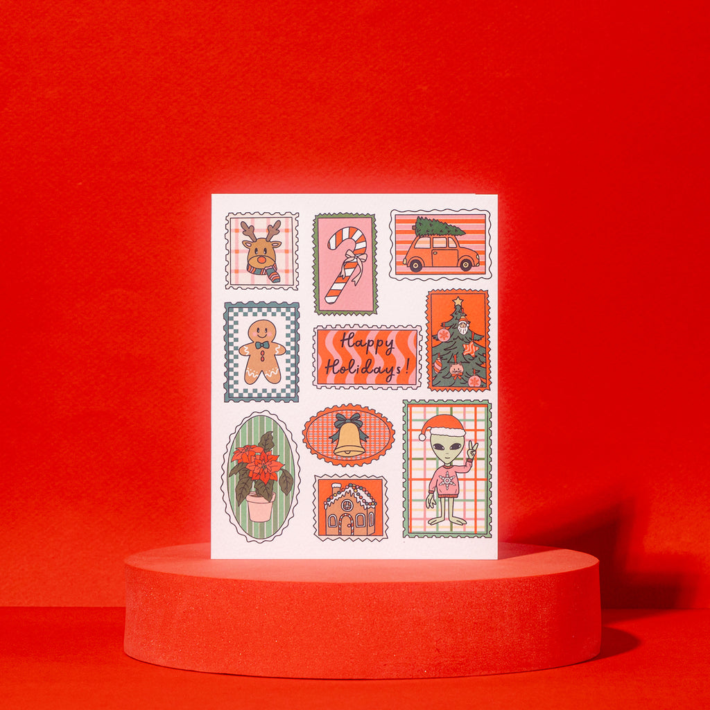 Holiday Stamps Card