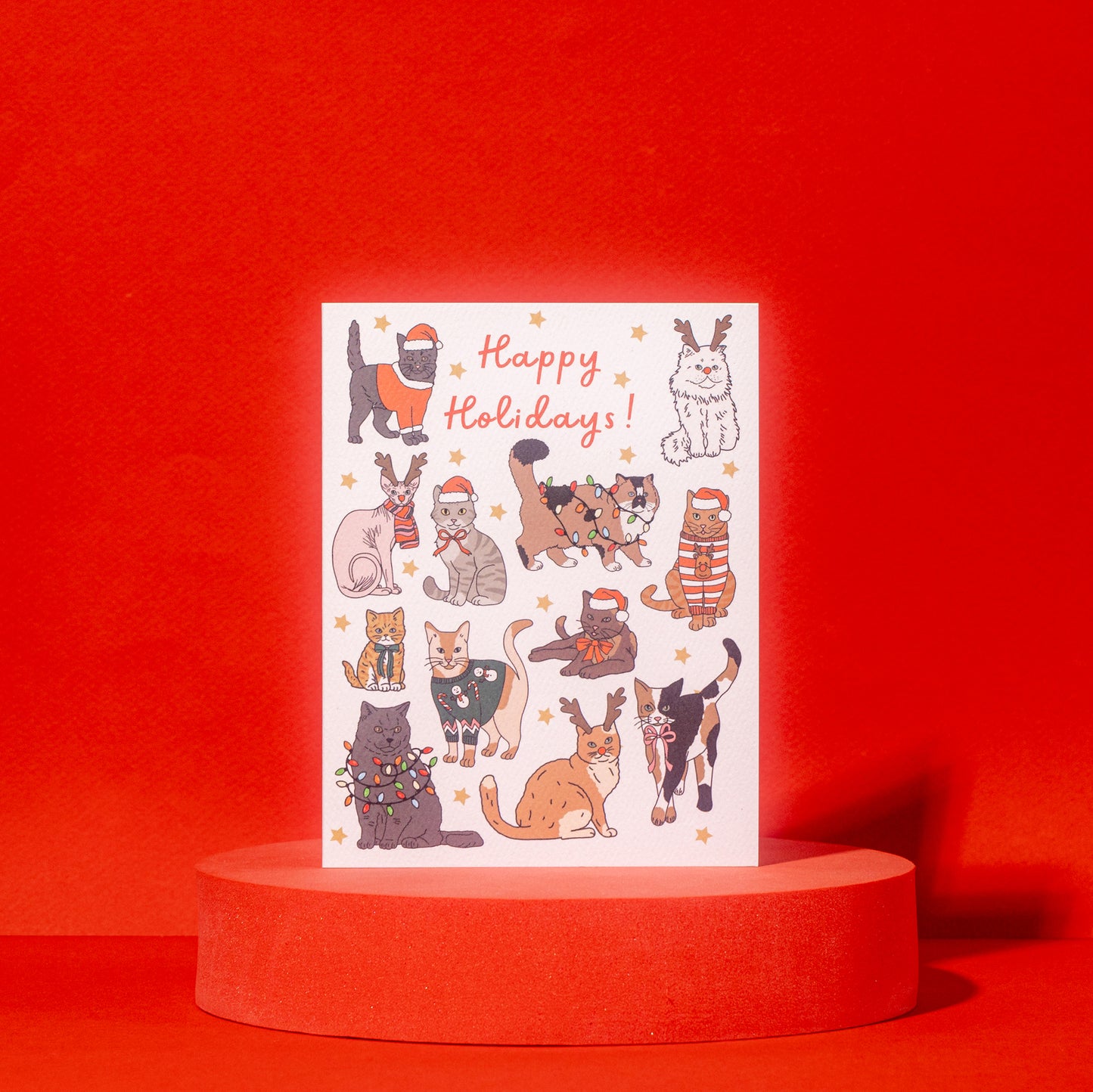 Holiday Cats Card