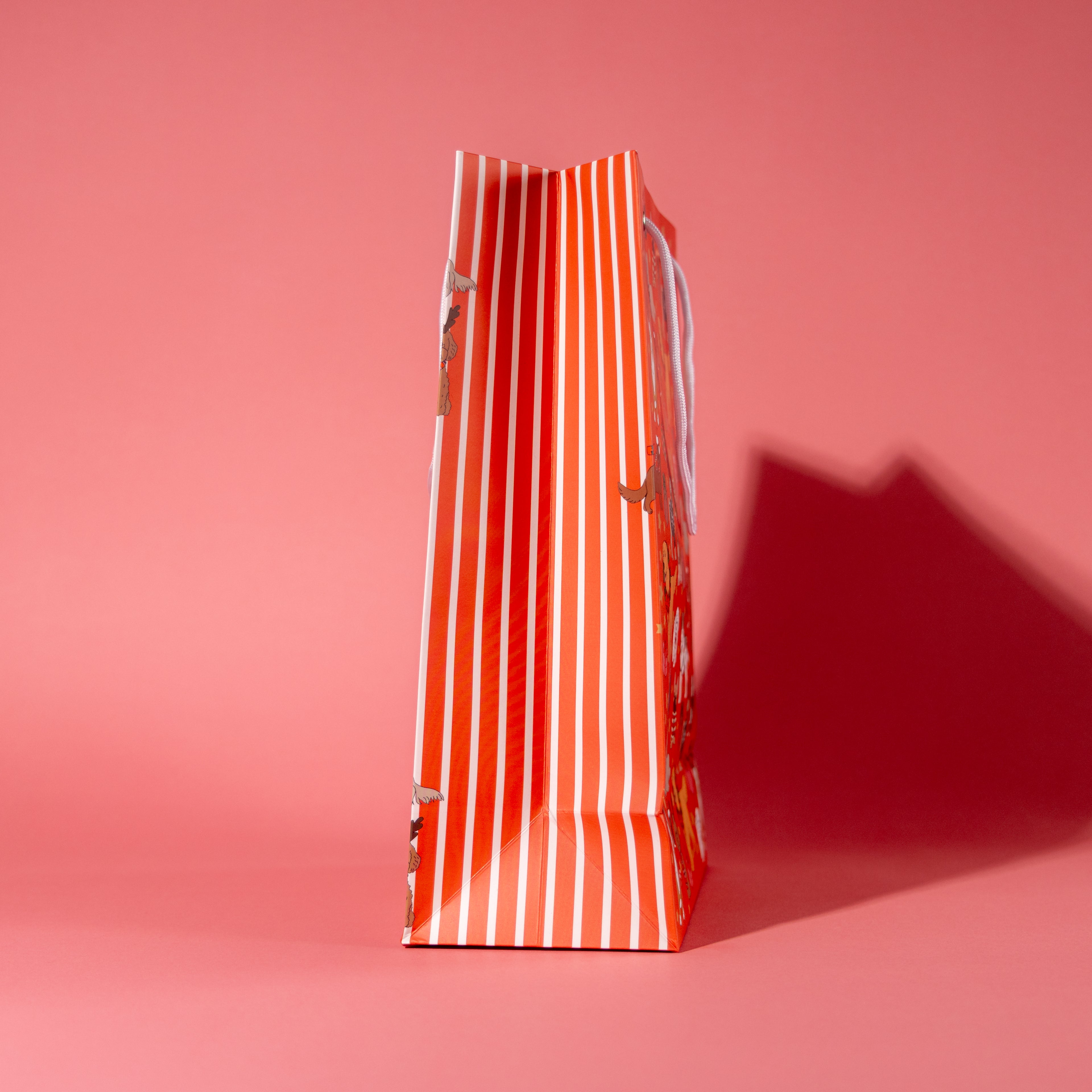 Holiday Dogs In Red Gift Bag (Large Dogs)