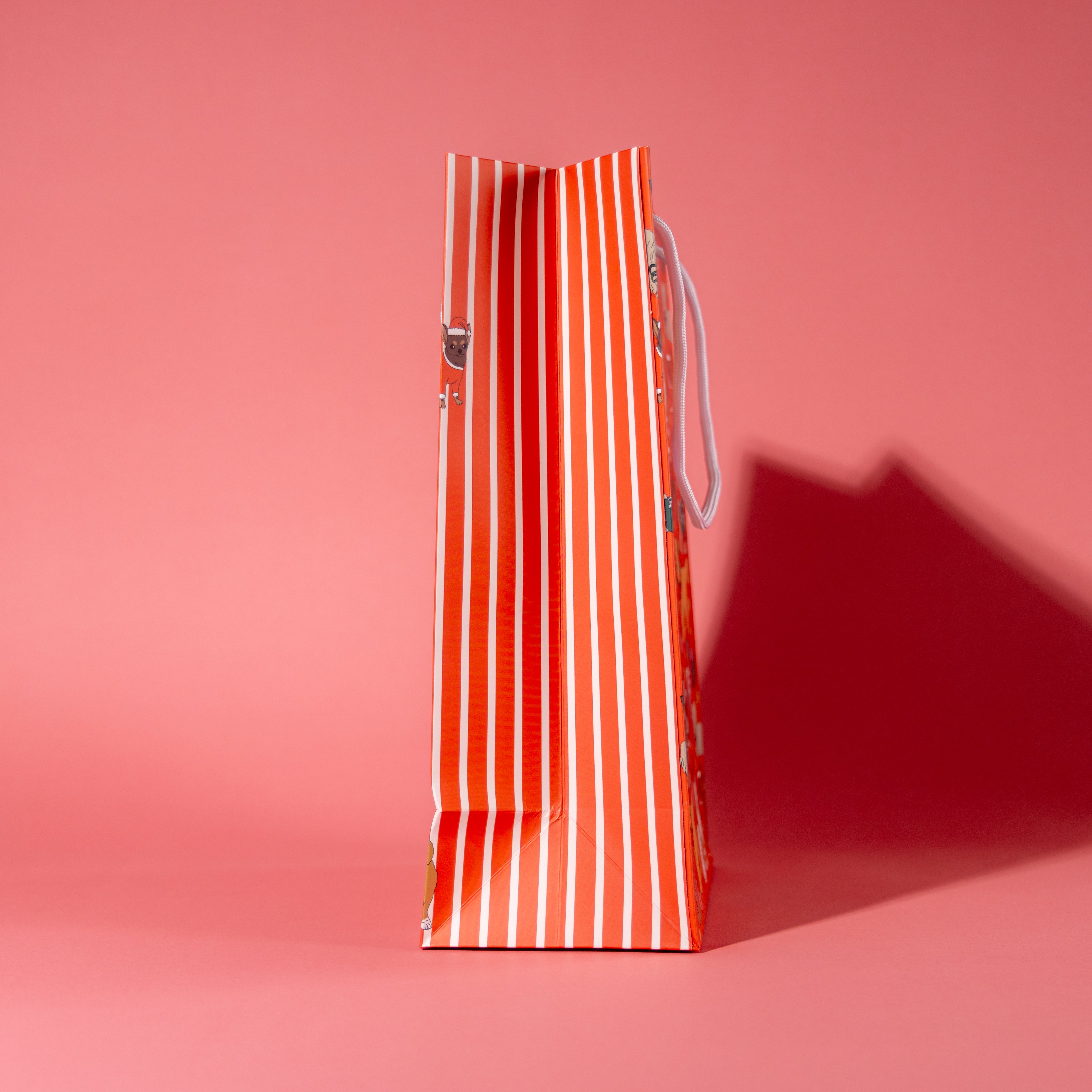Holiday Dogs In Red Gift Bag
