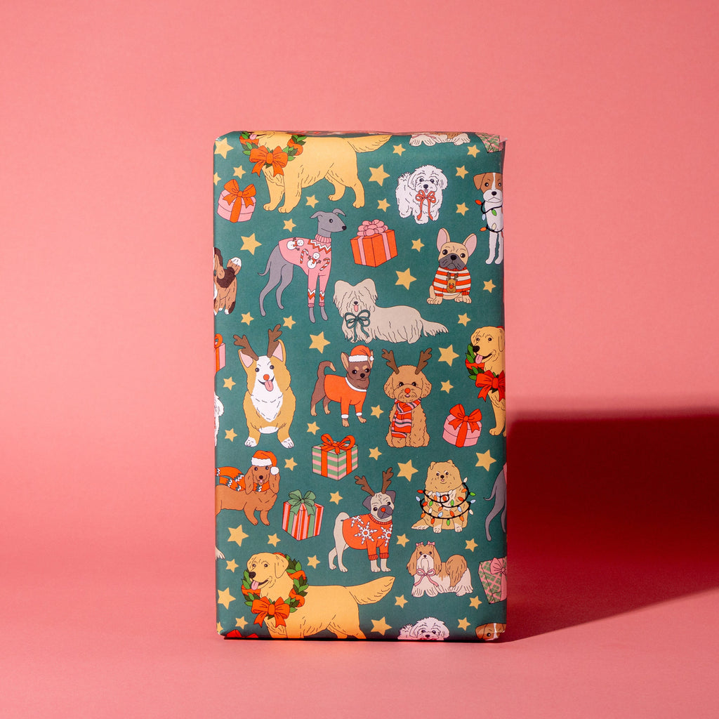 Holiday Dogs Gift Wrap Rolls