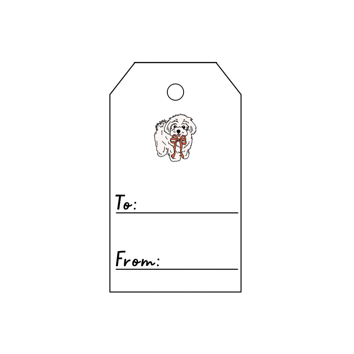 Holiday Dogs Gift Tags - Pack of 10