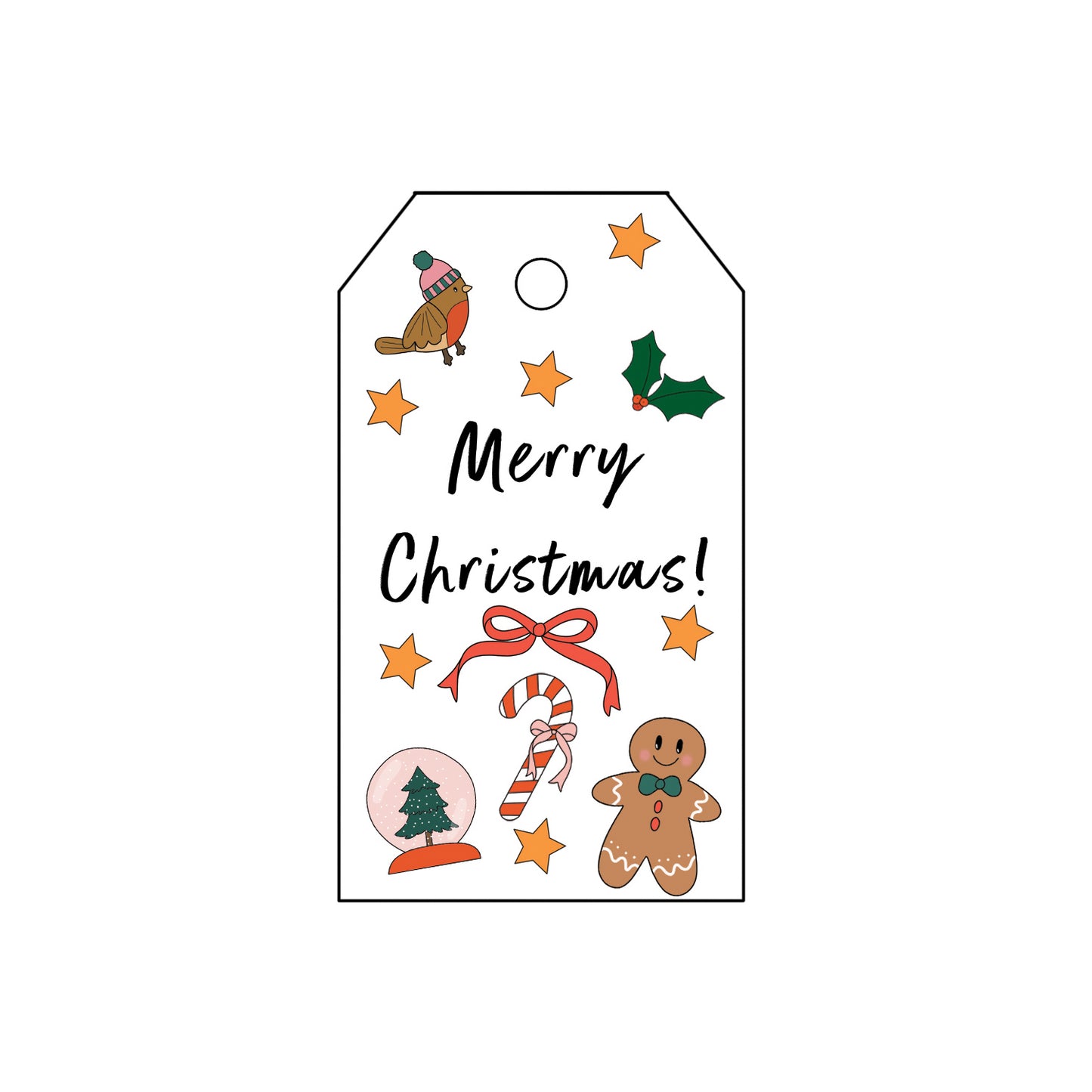 Christmas Icons Gift Tags - Pack of 10