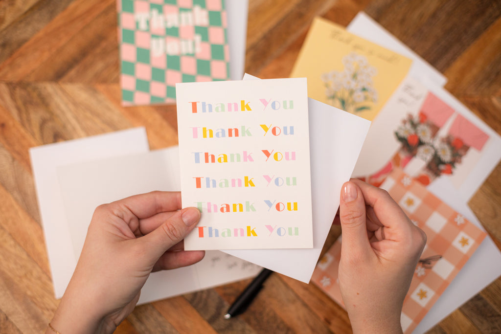 Thank You Colorful Text