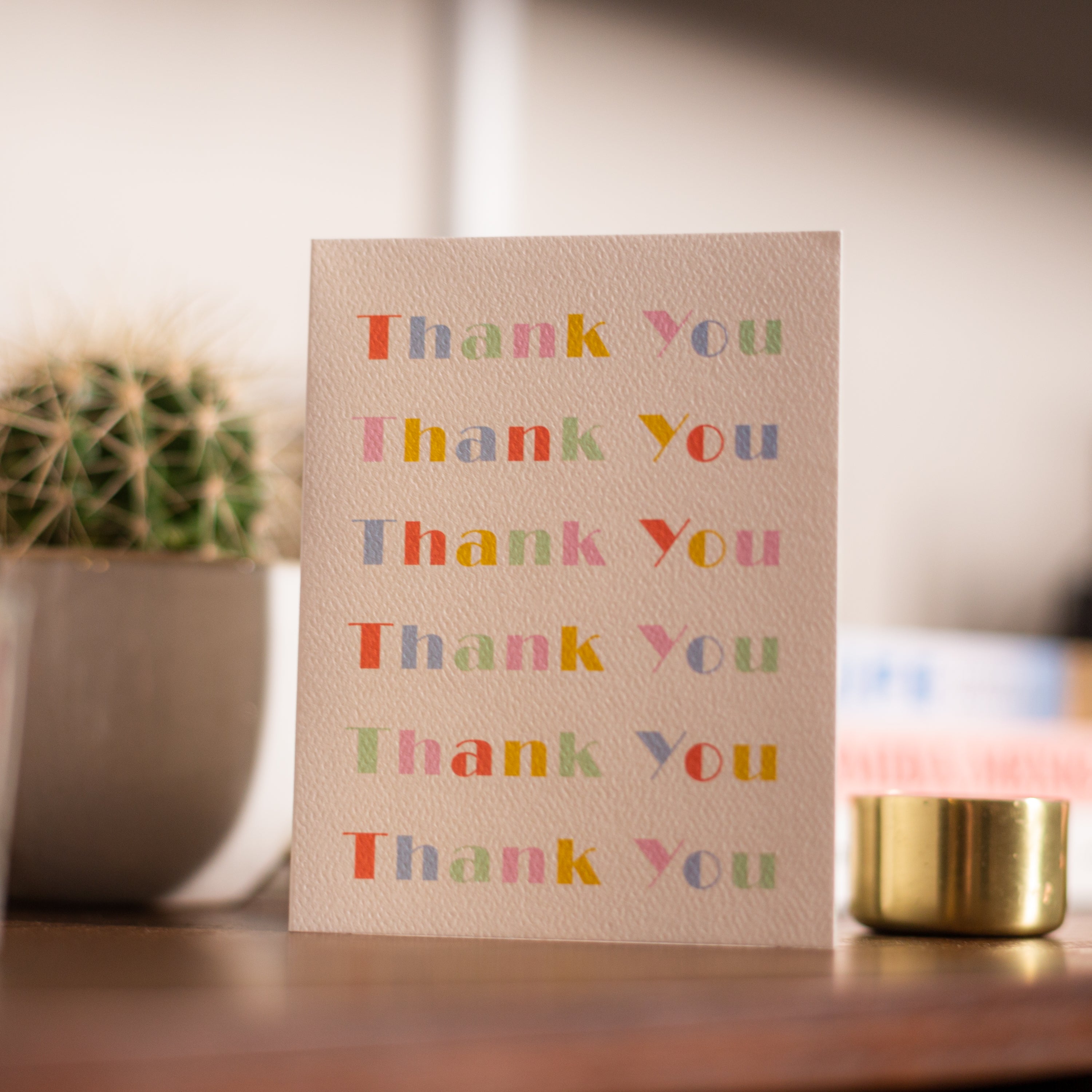 Thank You Colorful Text