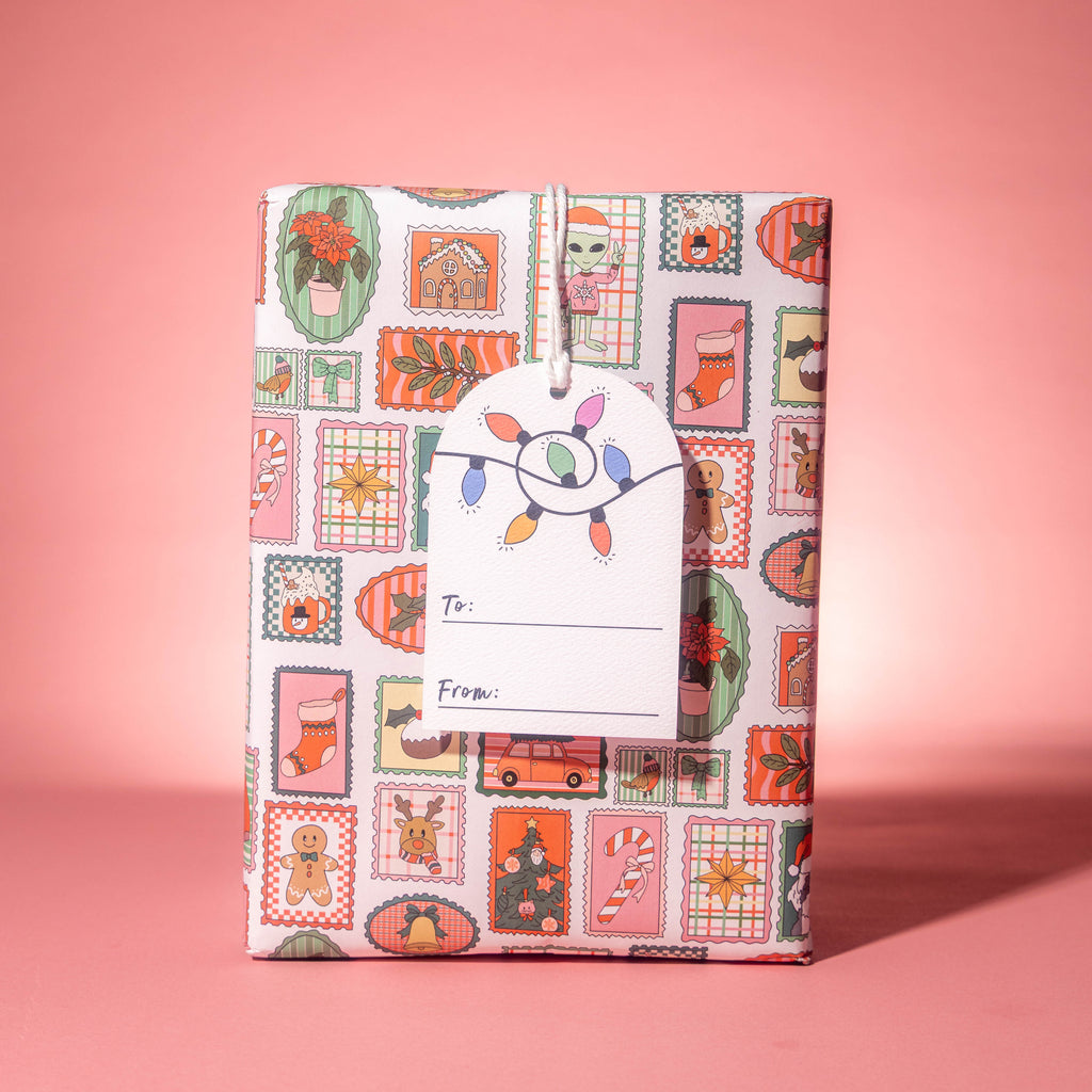 Christmas Stocking Gift Tags – Arch Shape, Pack of 10