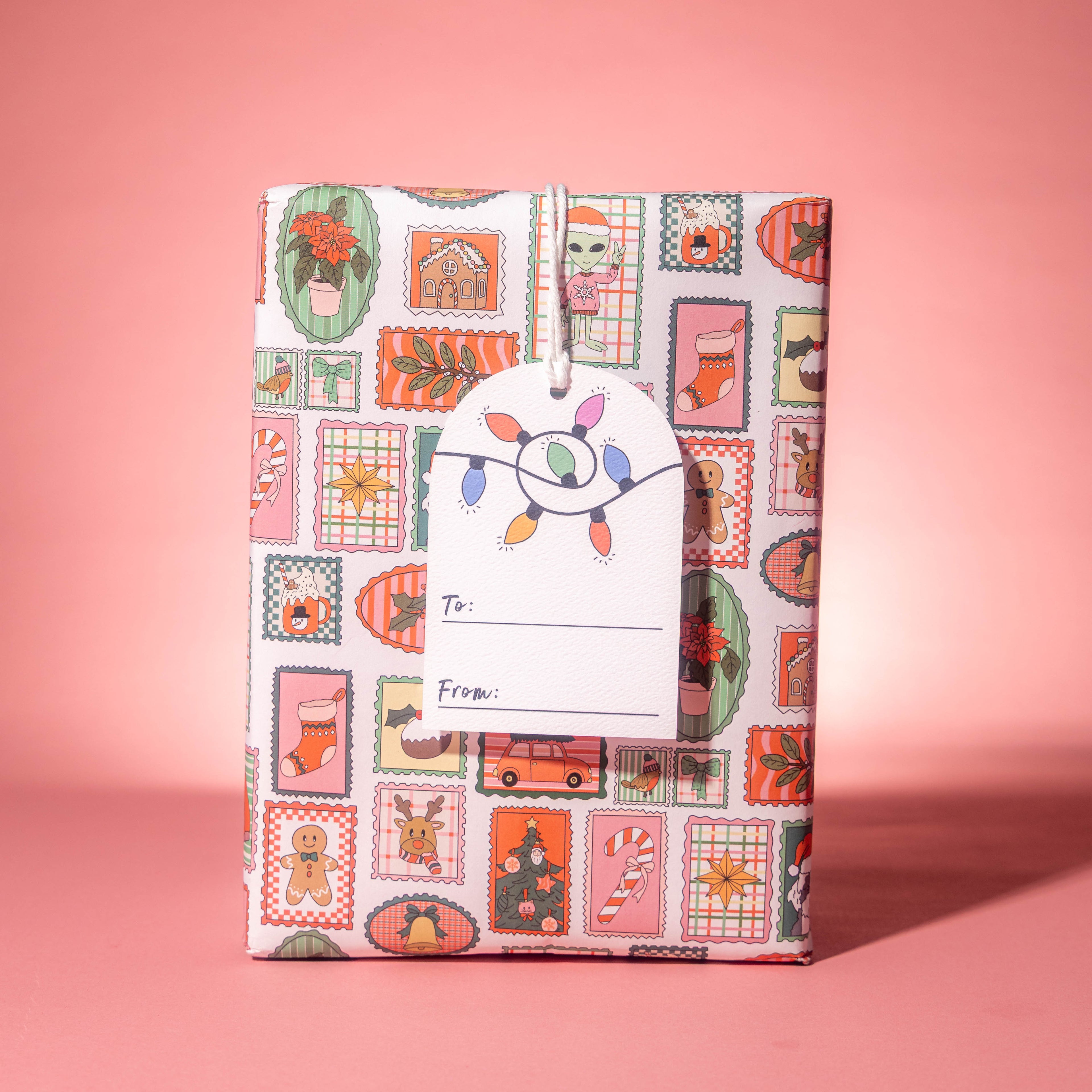 Christmas Stocking Gift Tags – Arch Shape, Pack of 10