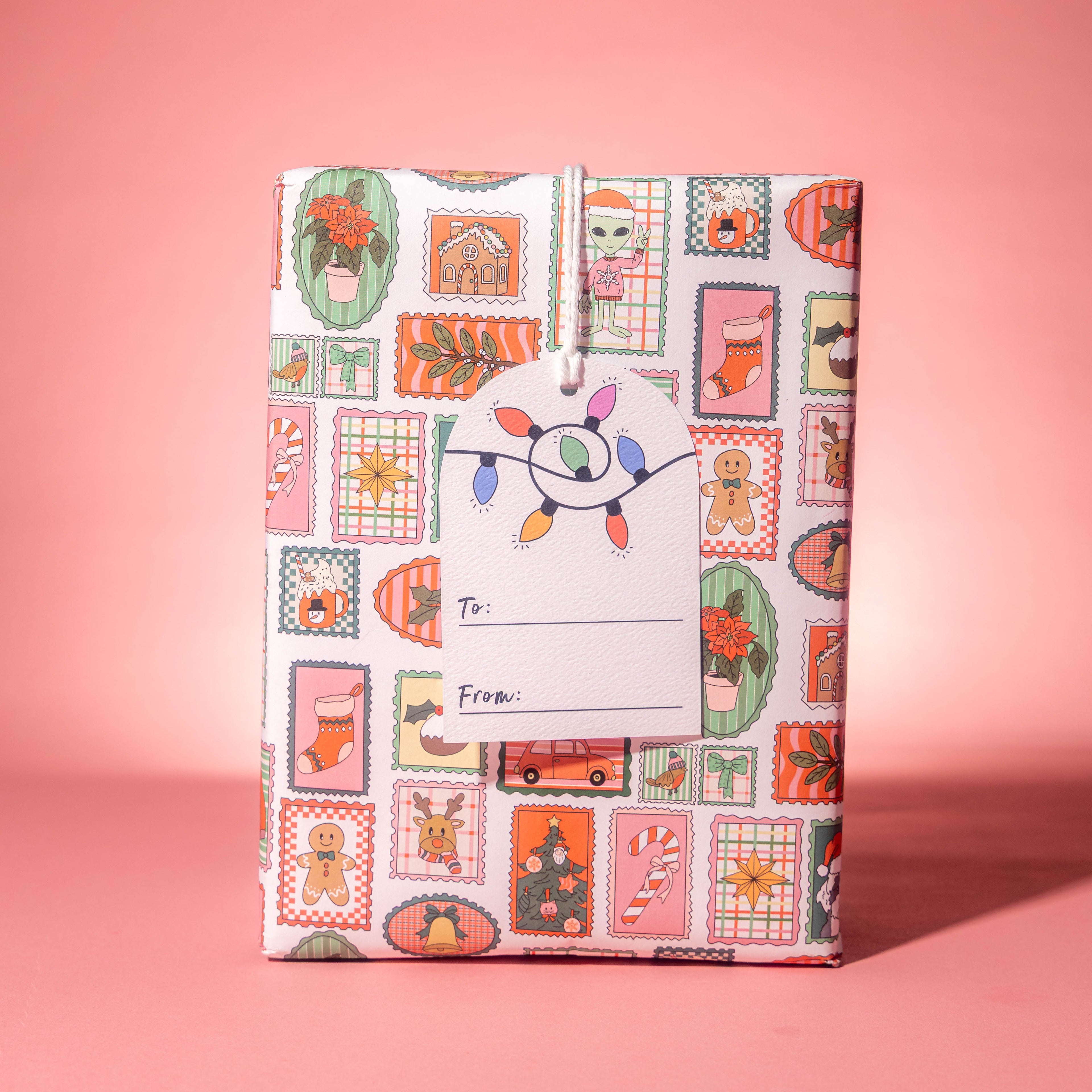 Christmas Goose Gift Tags – Arch Shape, Pack of 10