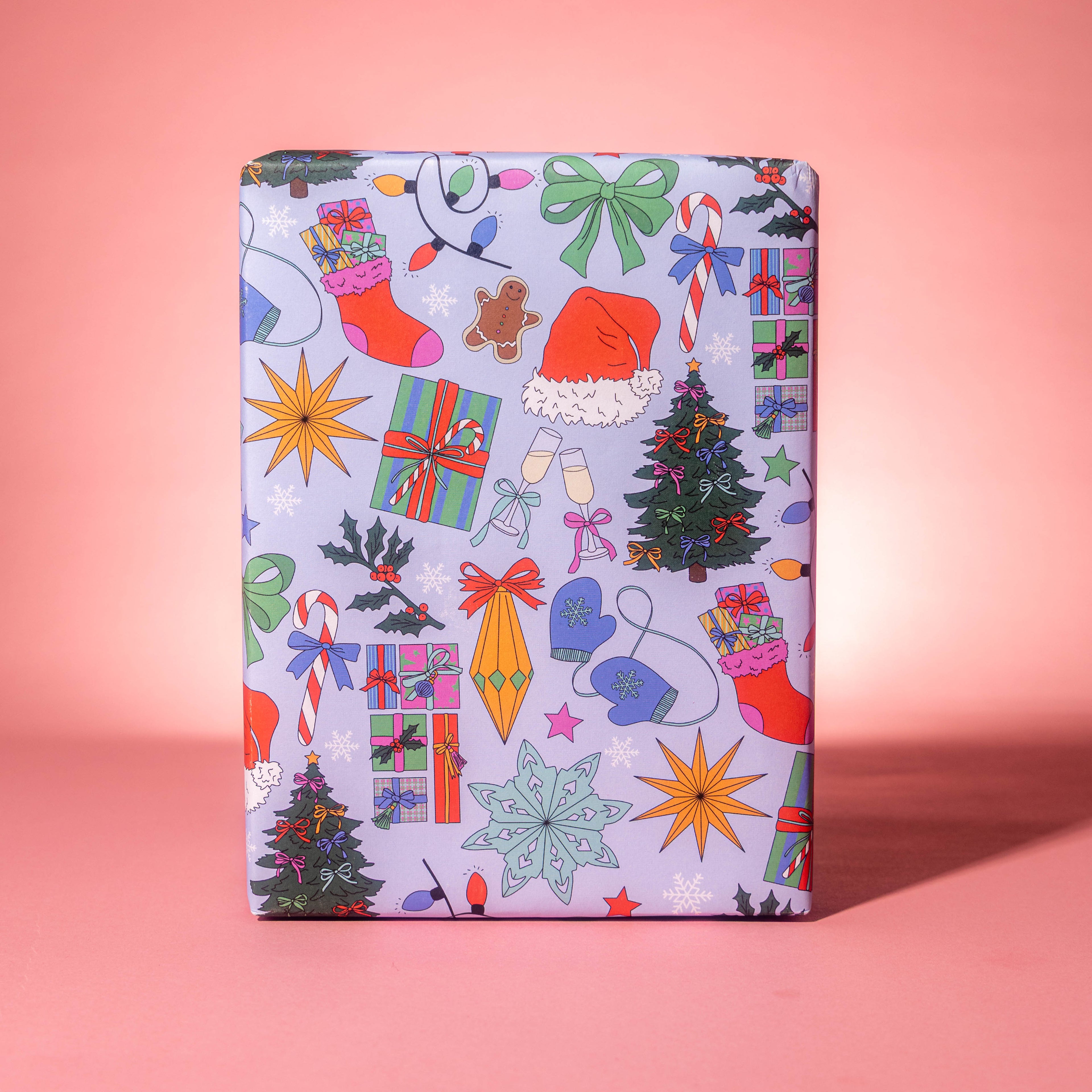 Merry & Bright Christmas Gift Wrap Rolls