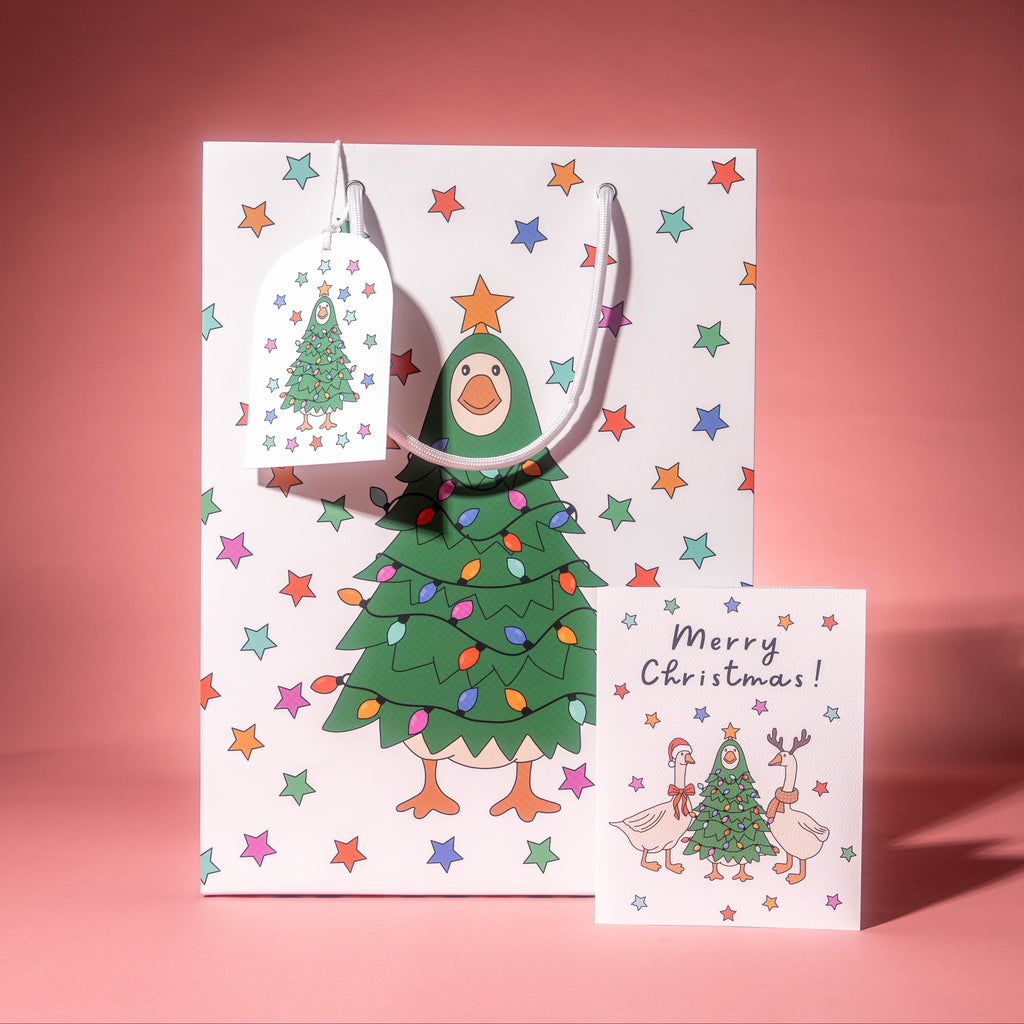 Christmas Goose Gift Bag