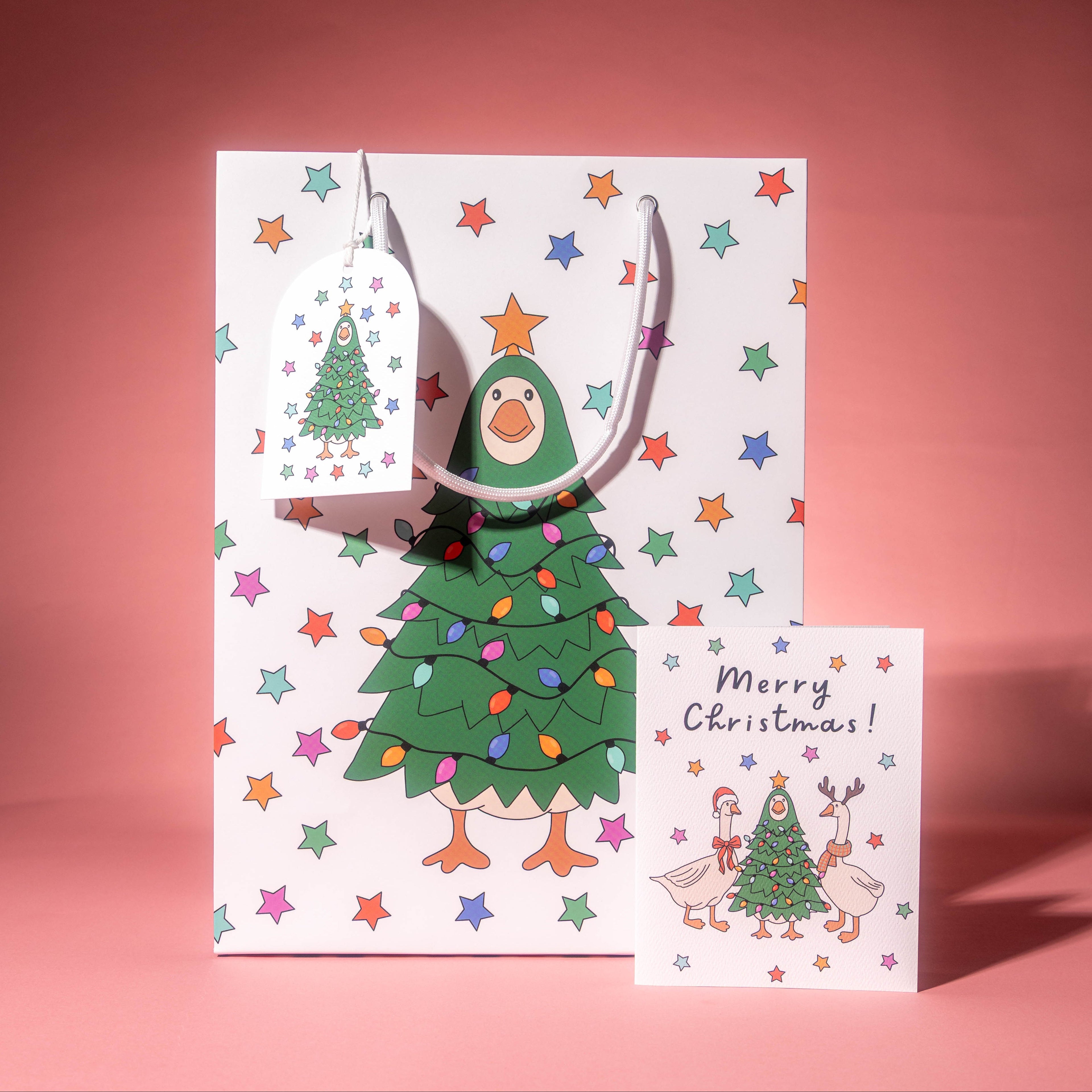 Christmas Goose Gift Bag
